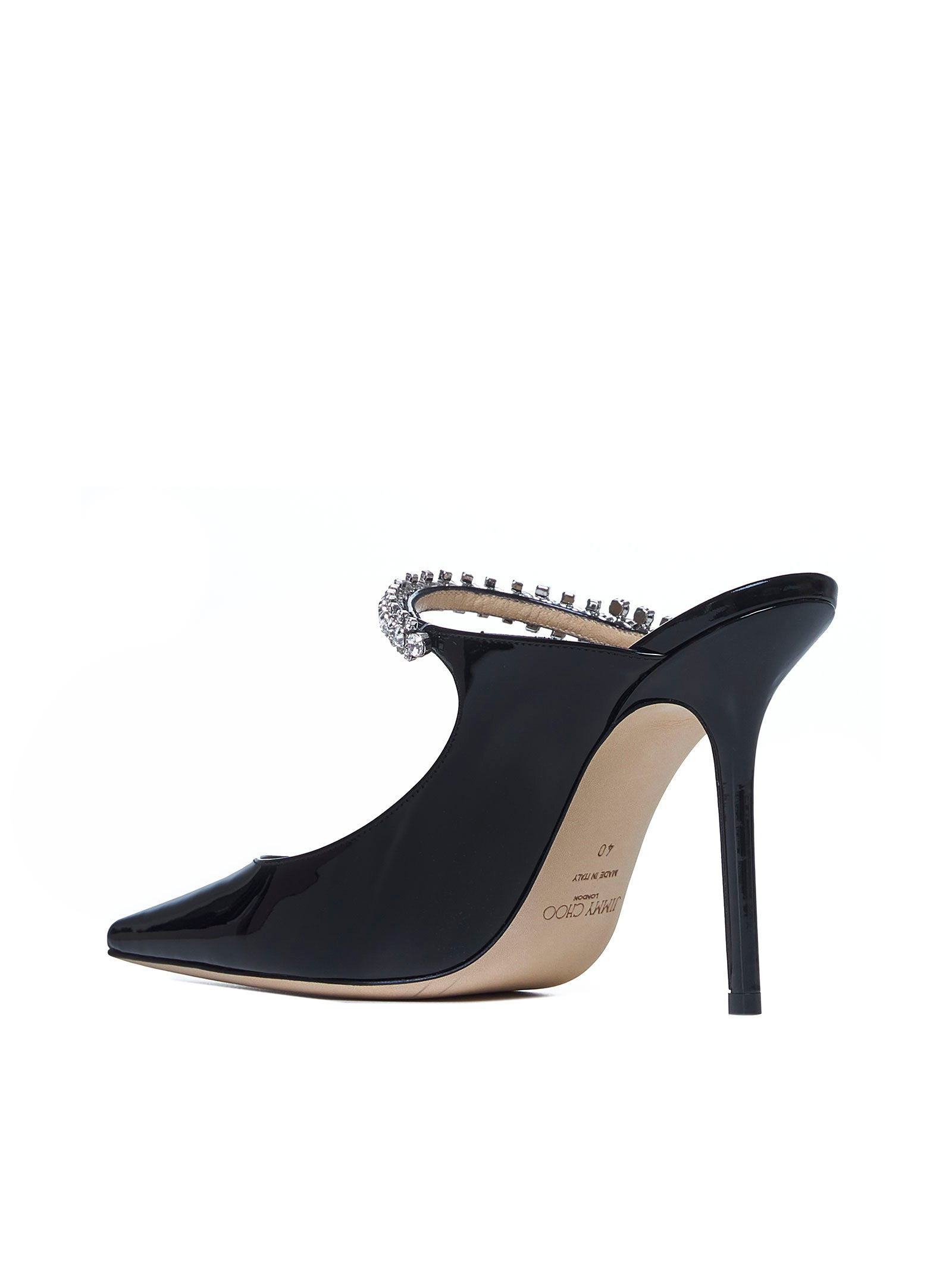Bing crystal-embellished patent leather mules - 3