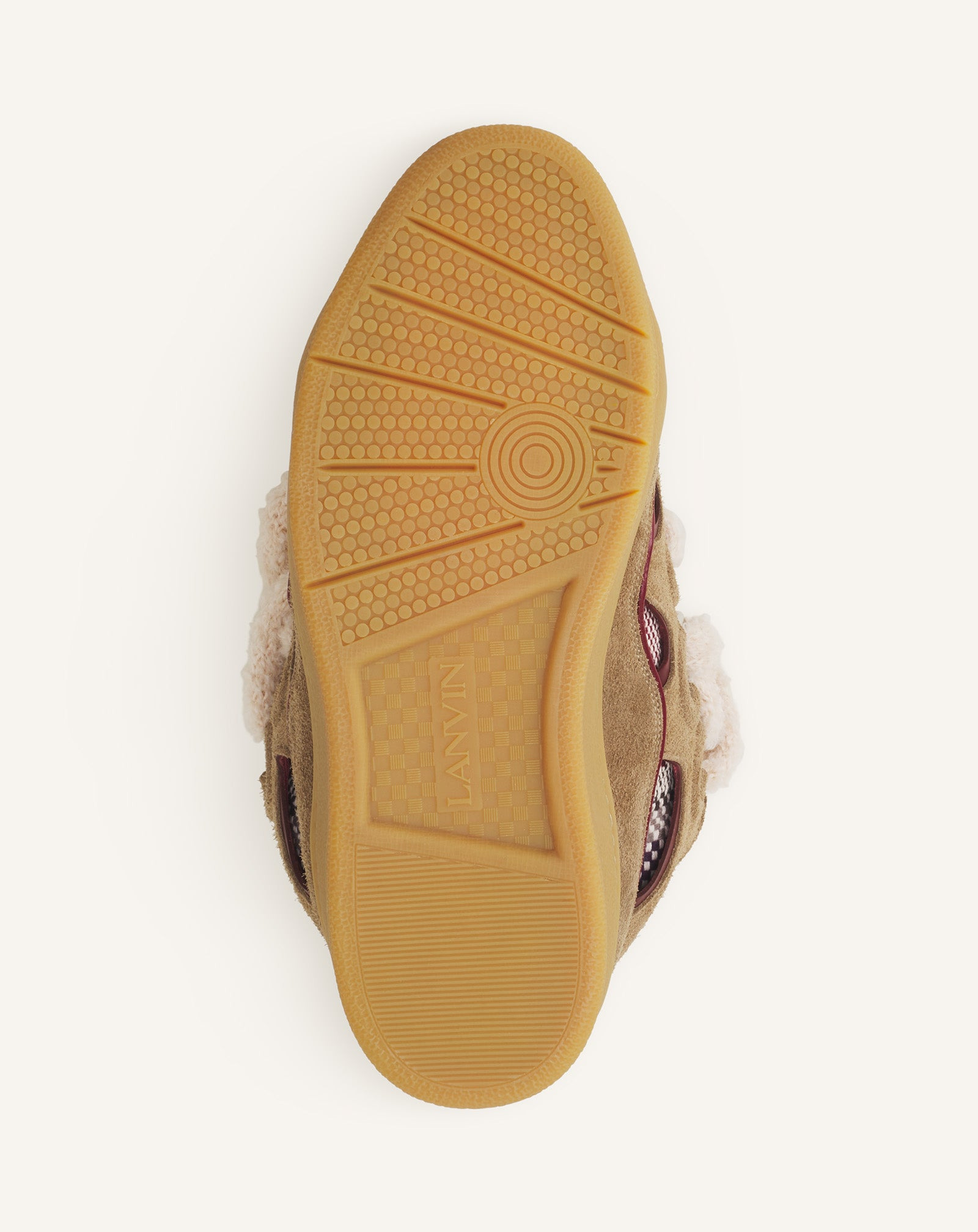 CURB SUEDE SNEAKERS WITH MESH LACES - 6