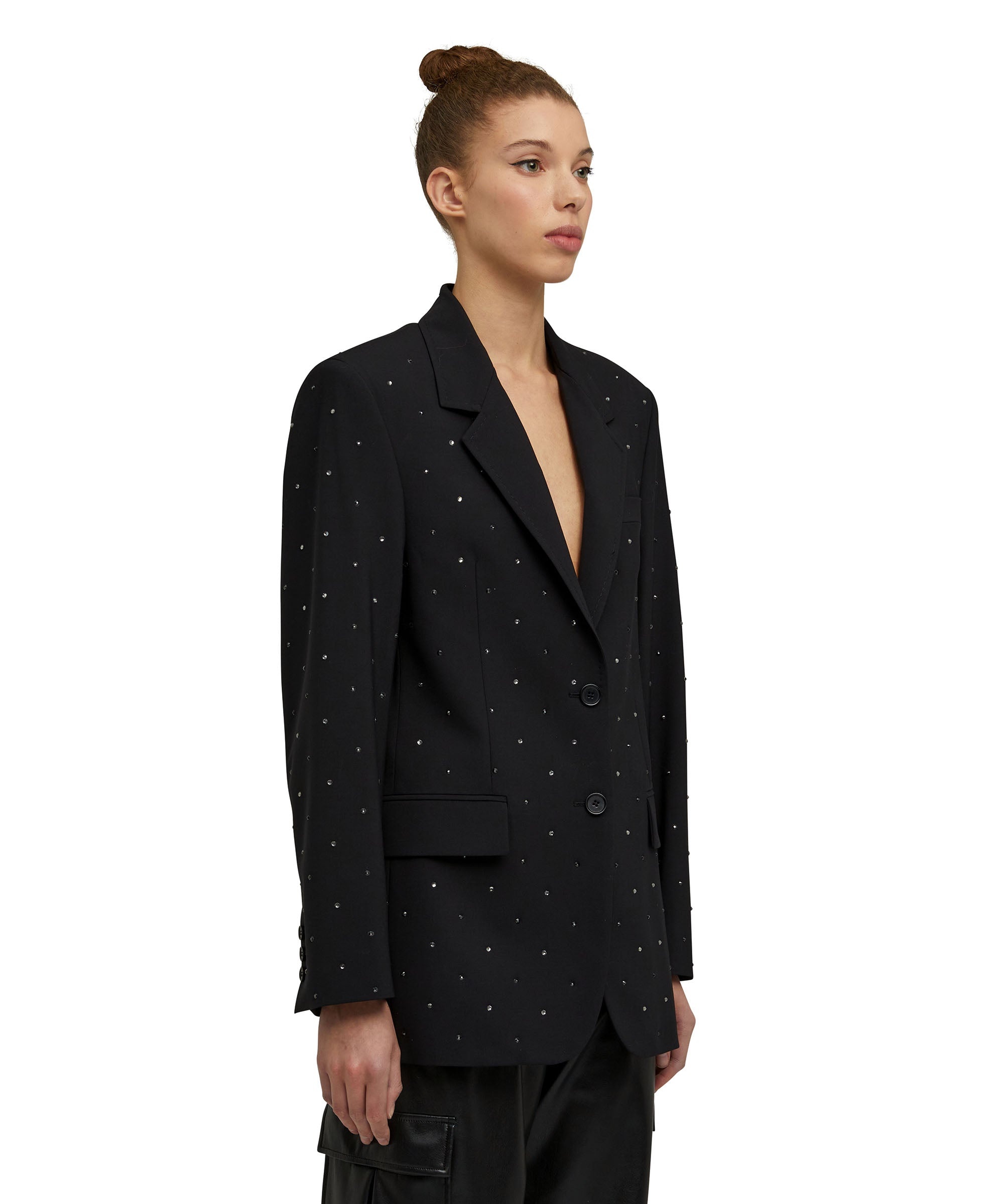 Virgin wool jacket "Wool Suiting" with applied jewels - 2