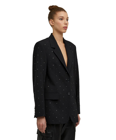 MSGM Virgin wool jacket "Wool Suiting" with applied jewels outlook