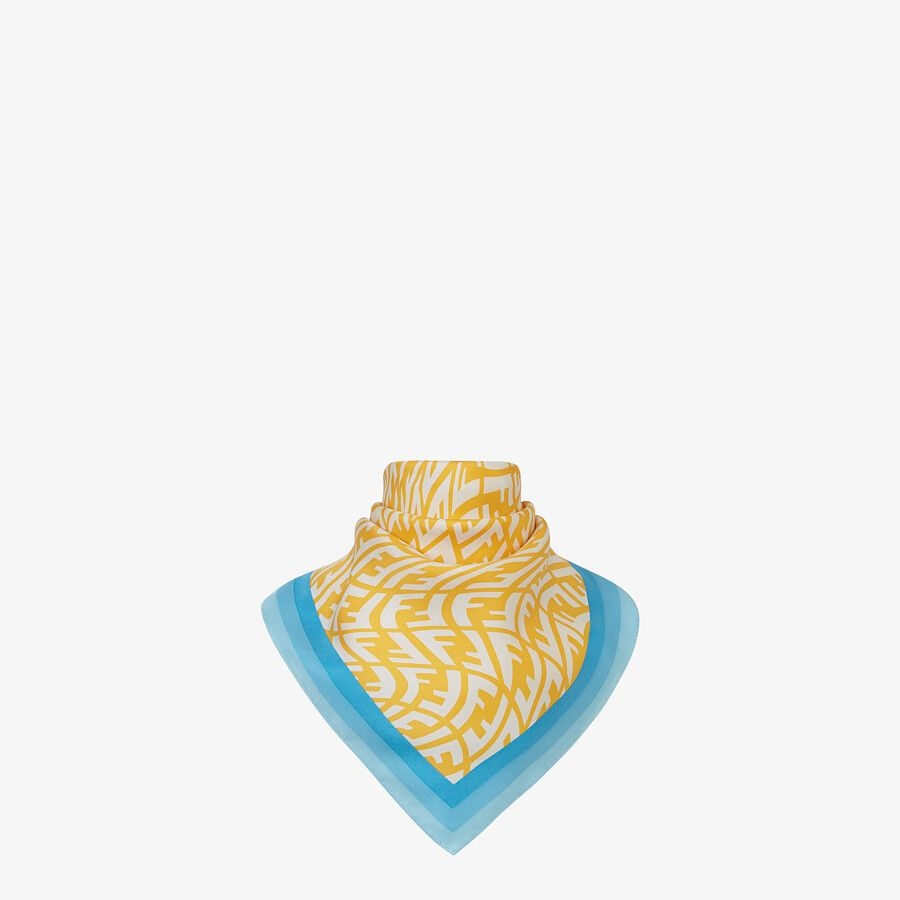 Yellow twill foulard - 2