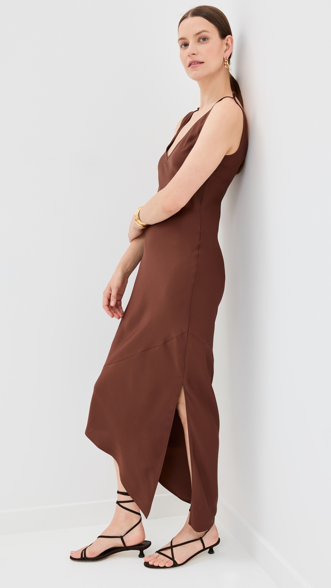 V Neck Sleeveless Midi Dress - 5