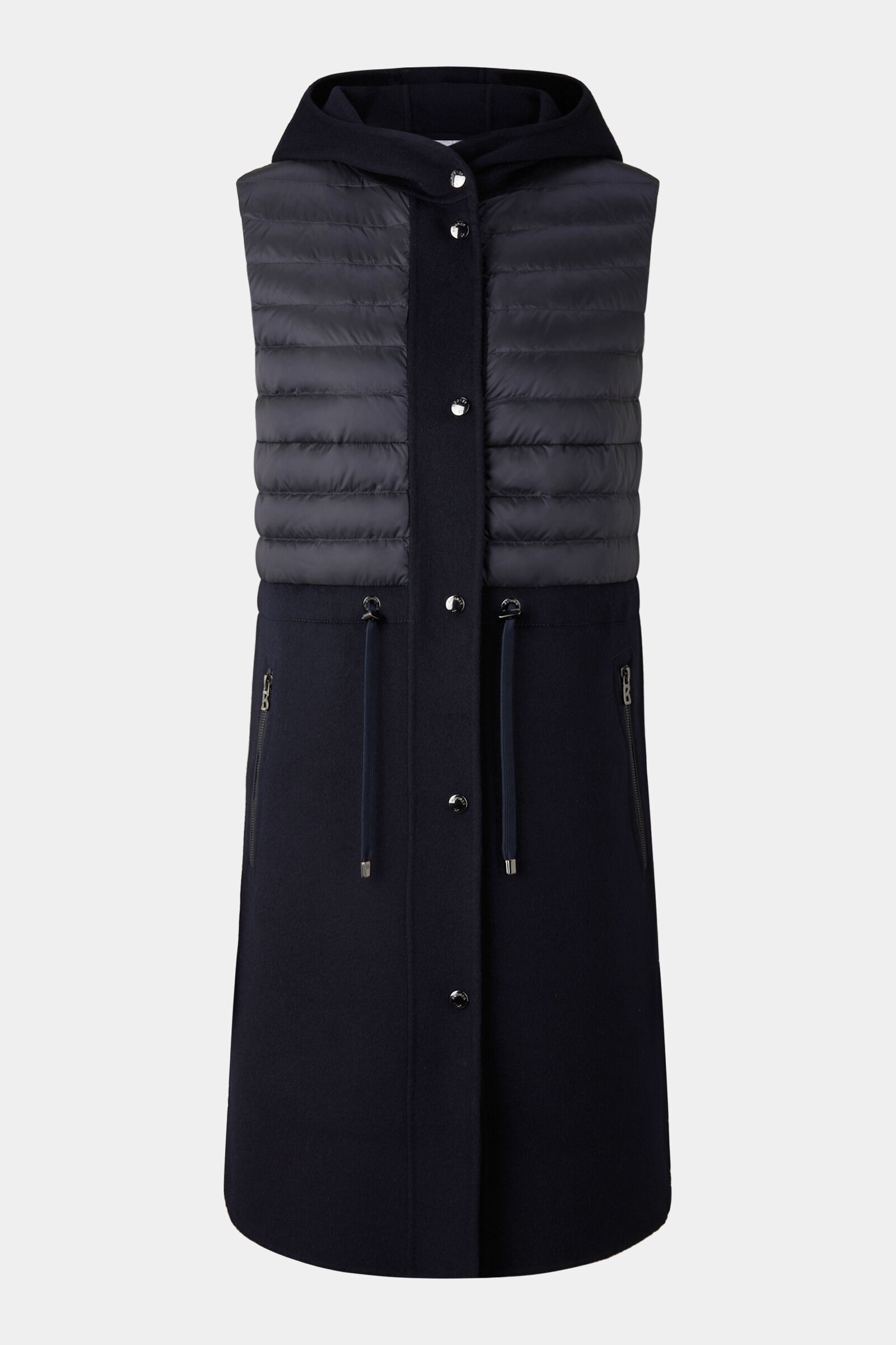 Joelle quilted woollen vest in Navy blue - 1