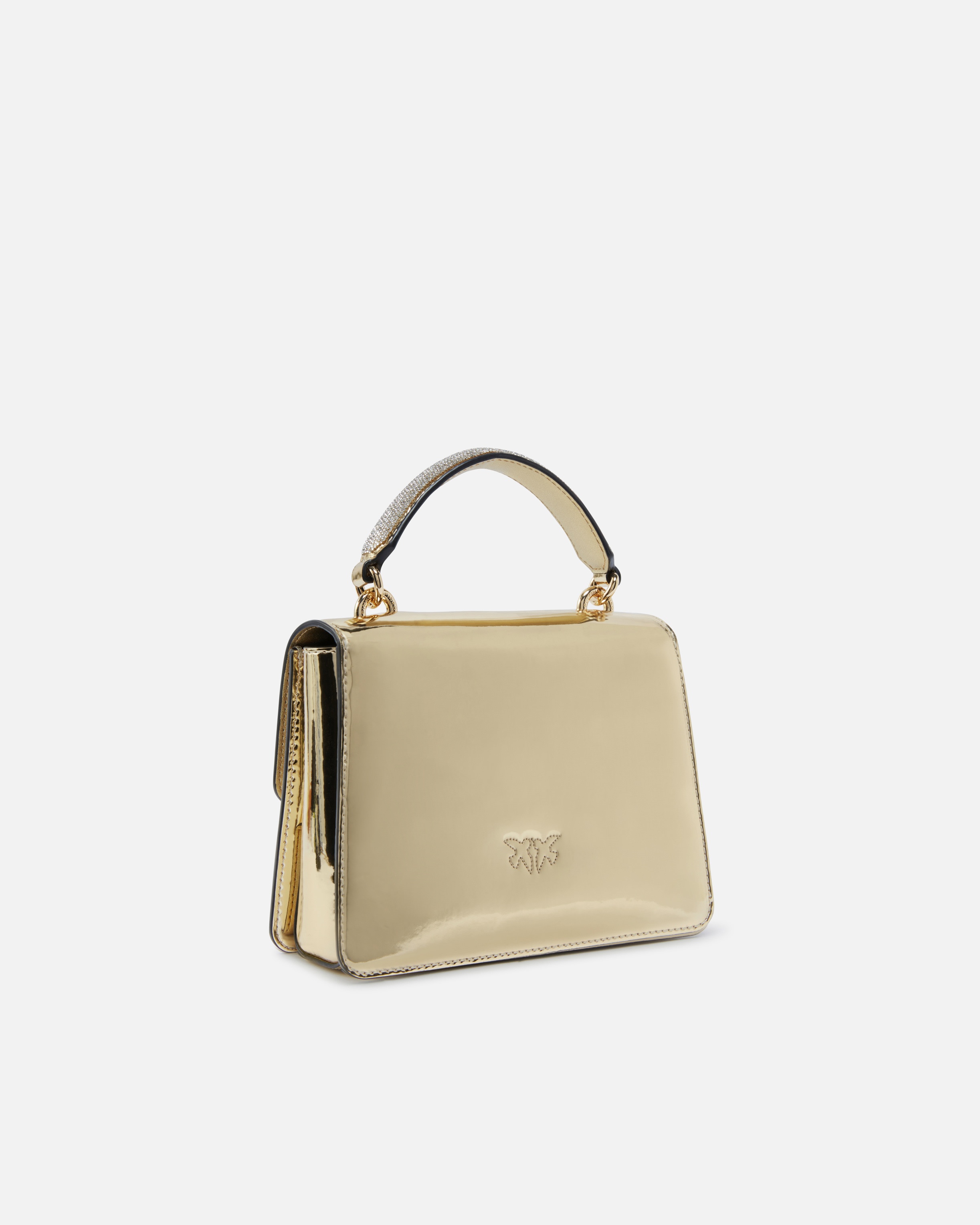 MINI LOVE BAG HANDBAG WITH GOLDEN MIRROR EFFECT - 2