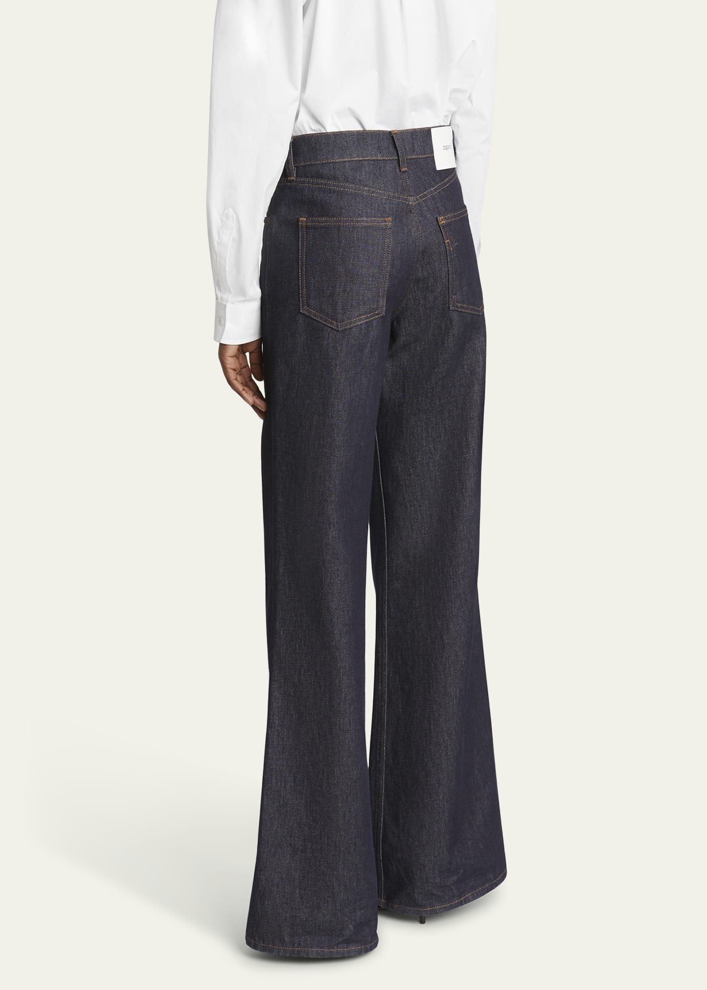 Wide Leg Denim Pants - 3