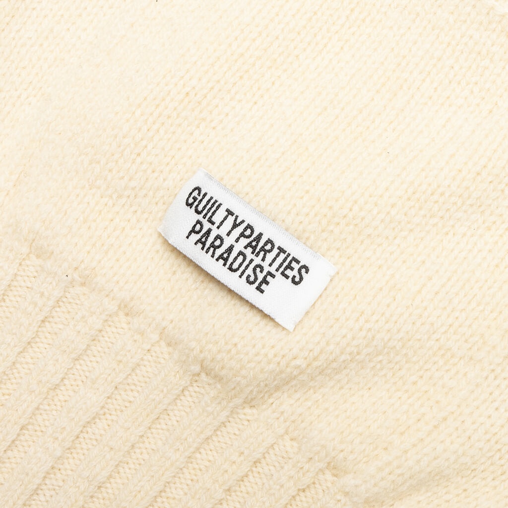 WACKO MARIA CLASSIC CARDIGAN TYPE-2 - CREAM - 3