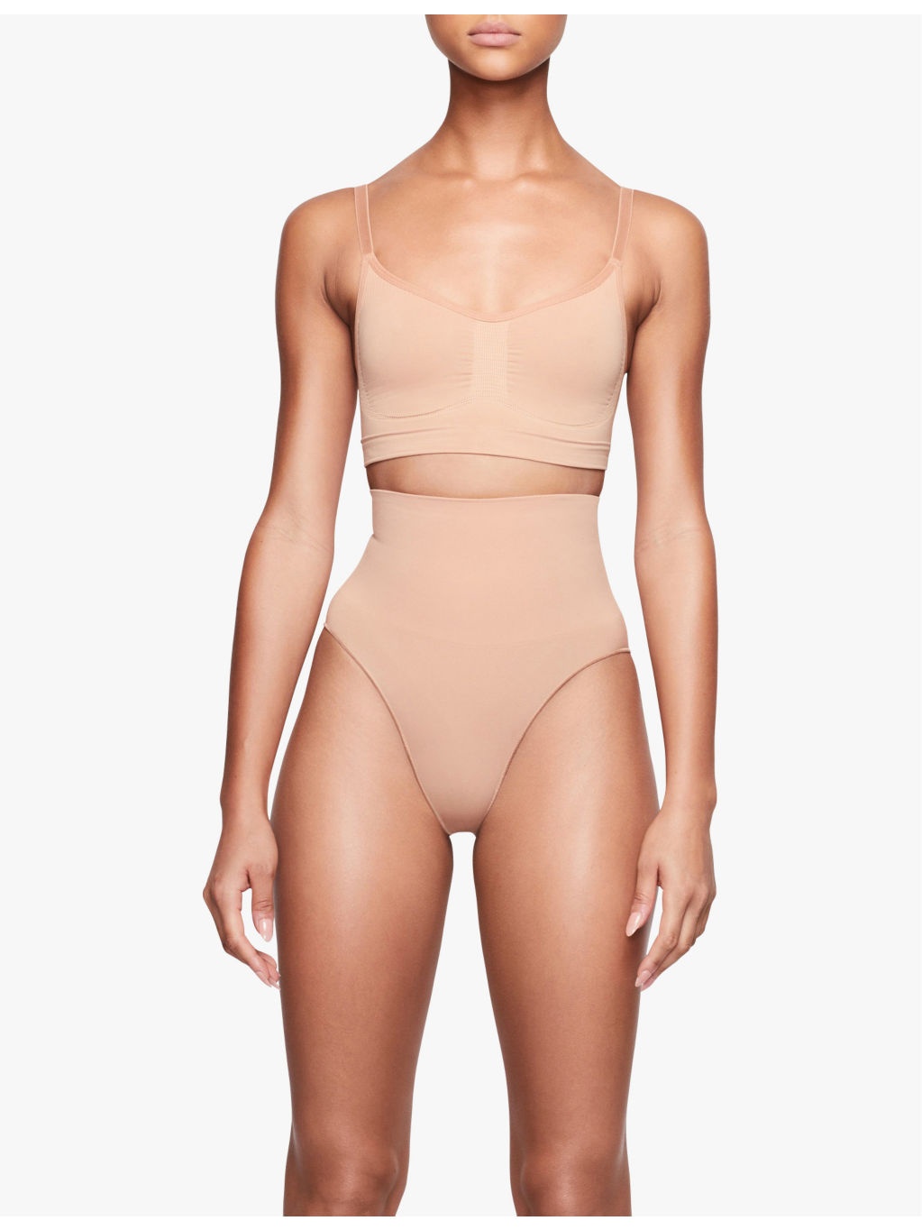 Sculpting scoop-neck stretch-woven bra - 2