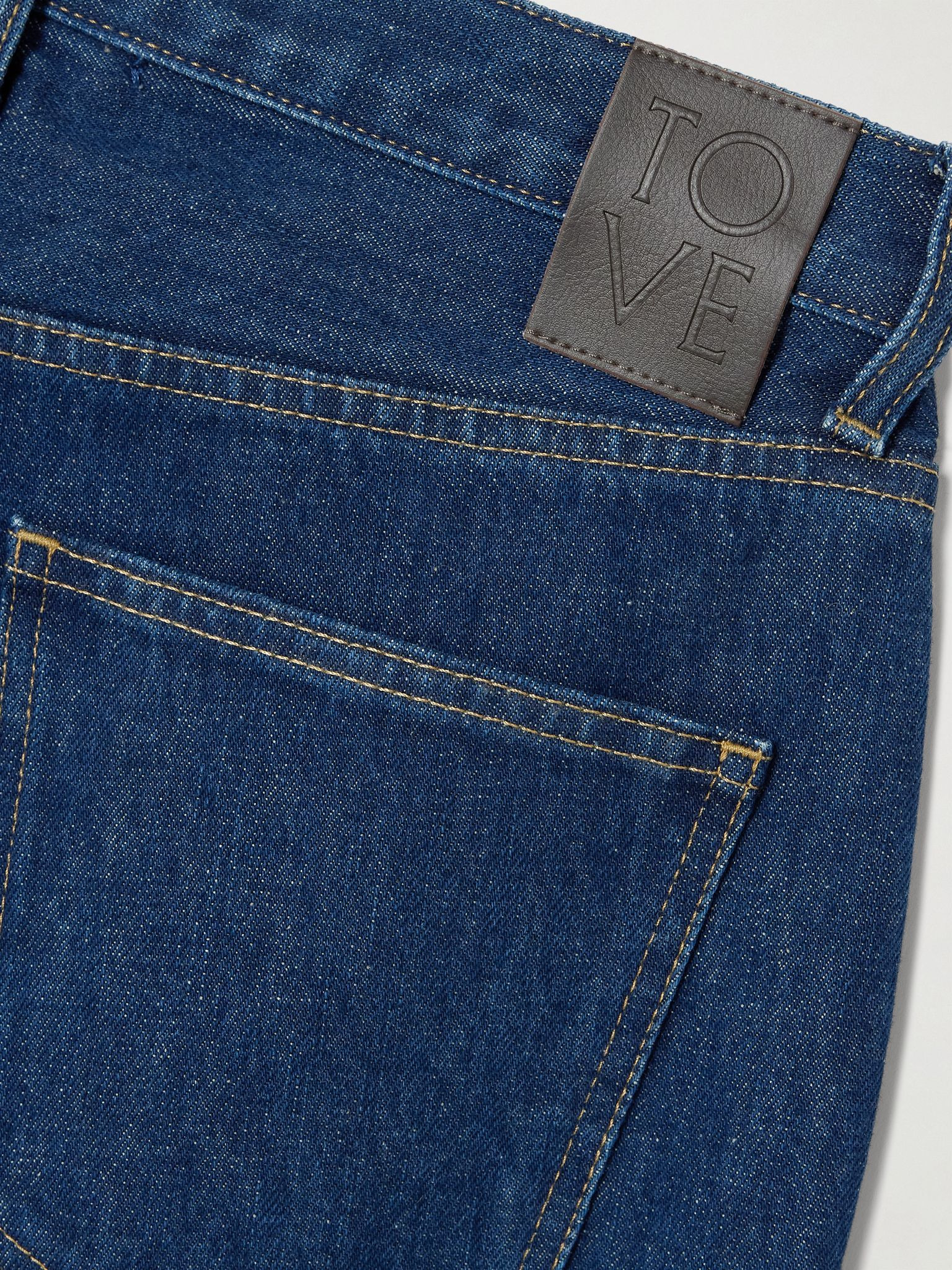 Sade high-rise straight-leg recycled jeans Indigo - 6