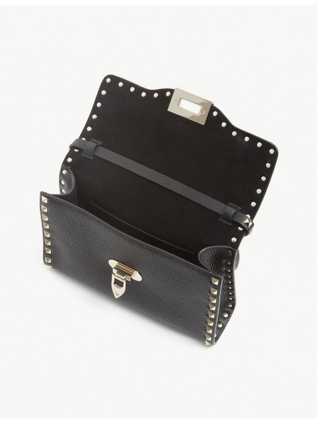 Rockstud leather crossbody satchel - 5