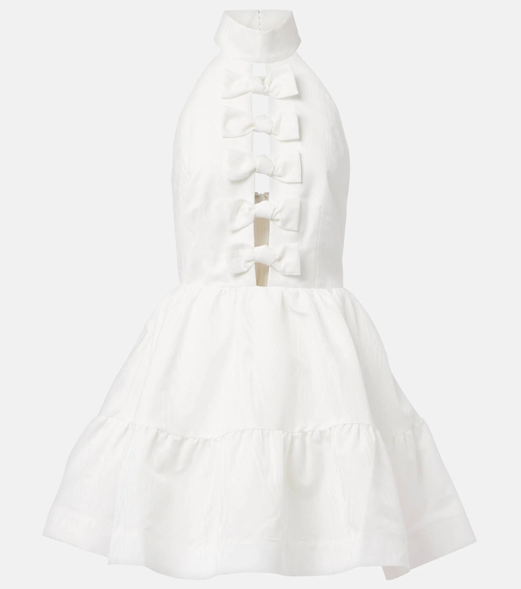 Bridal Harriet bow-detail minidress - 1