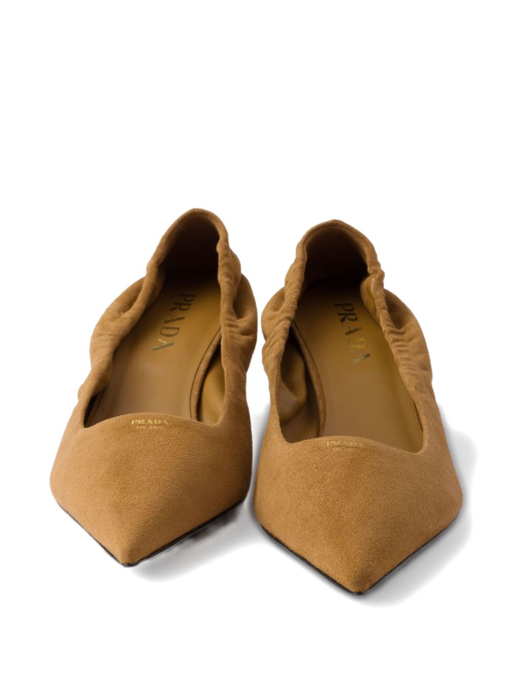 suede pointed-toe pumps - 3