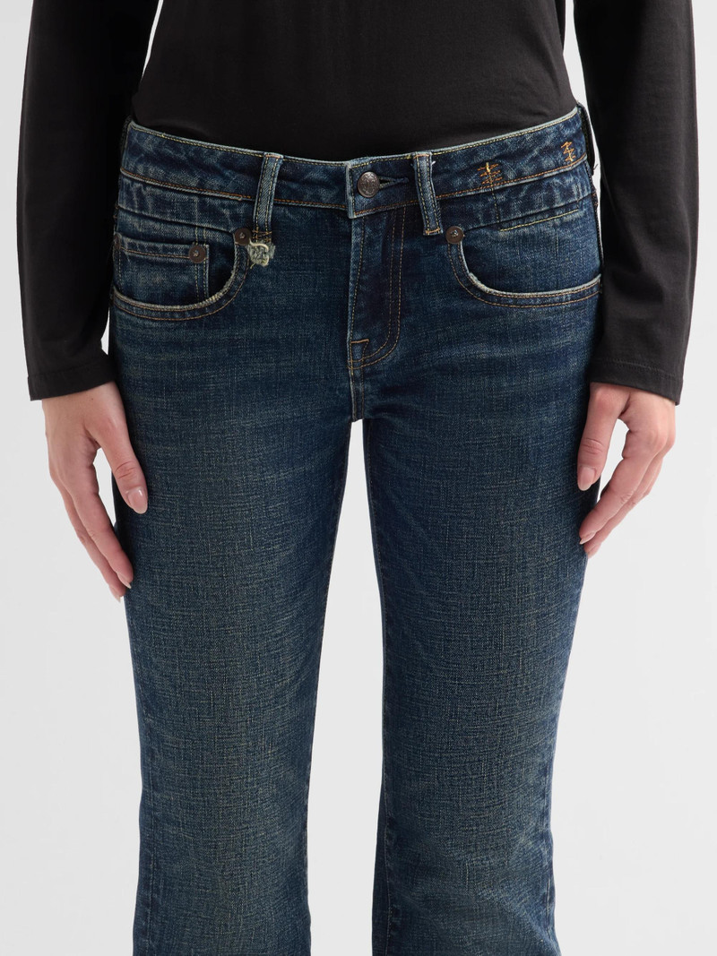 Women's Boy Kick-Flare Jeans - Hoyt Blue Stretch 5
