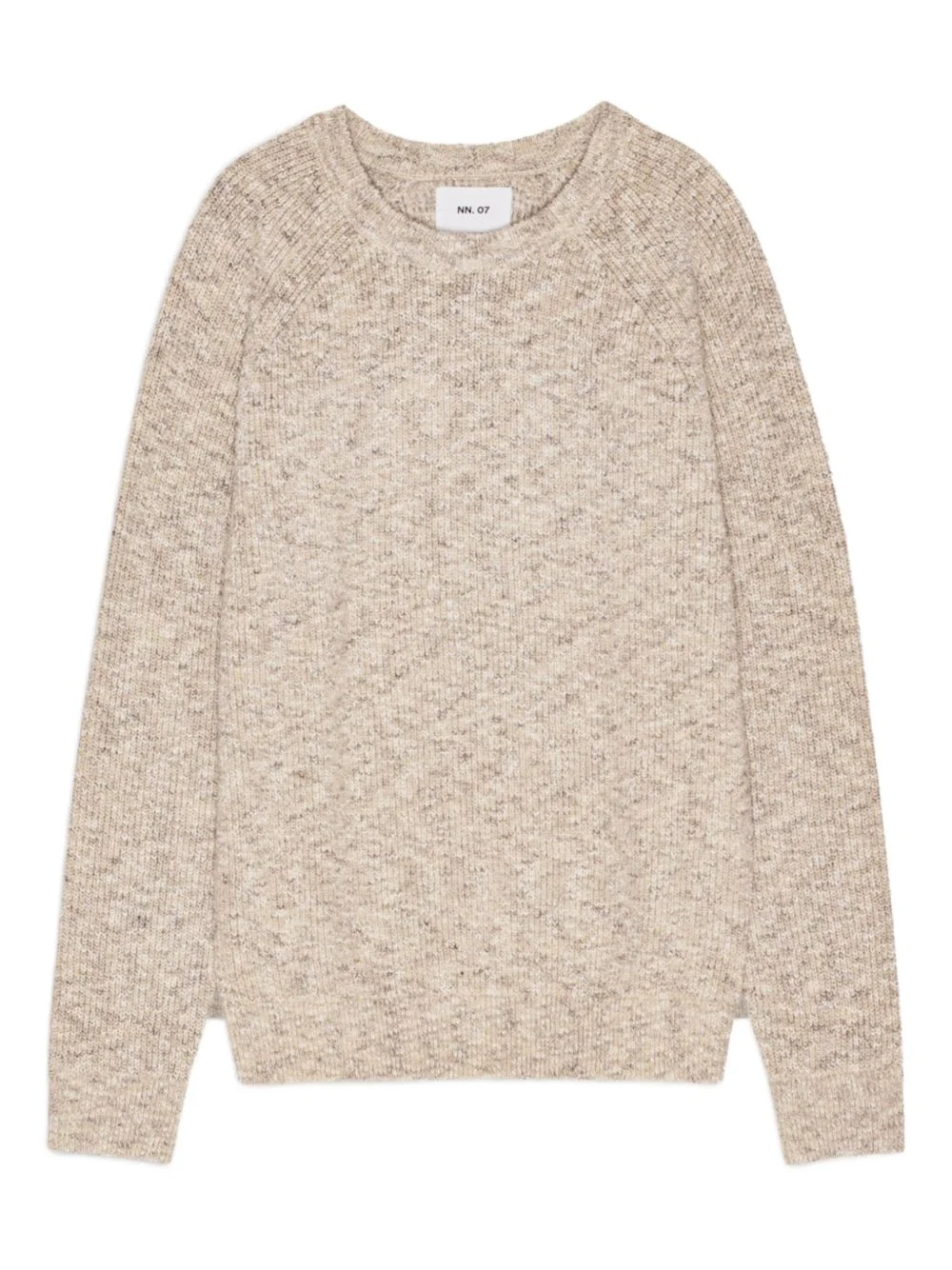 boucle raglan-sleeves sweater - 1
