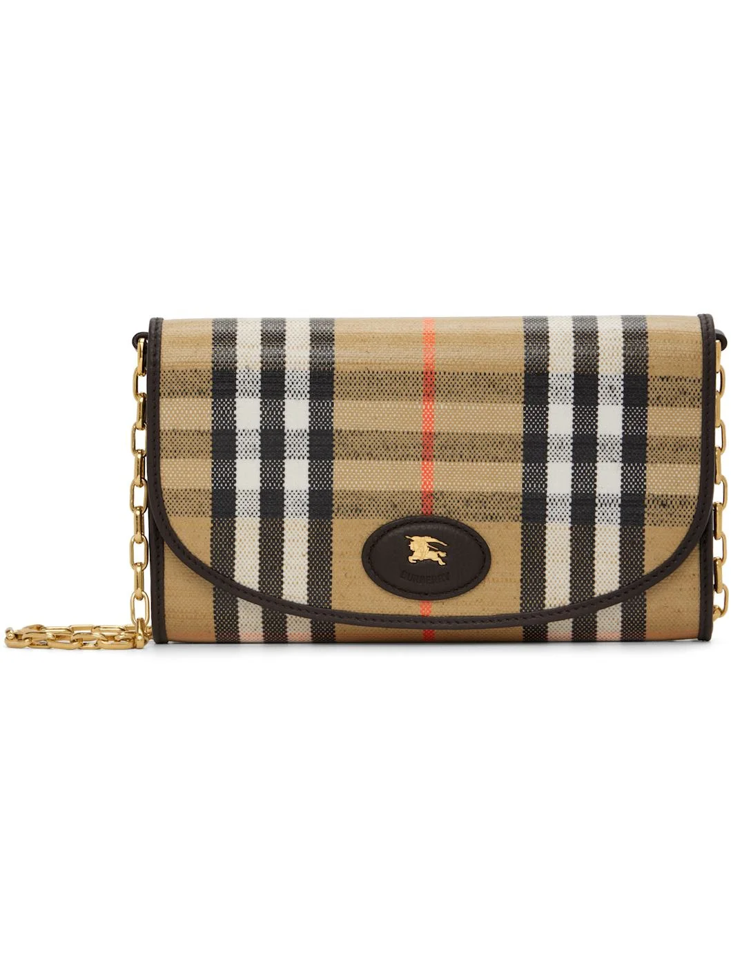 Beige Highlands Chain Strap Wallet - 1