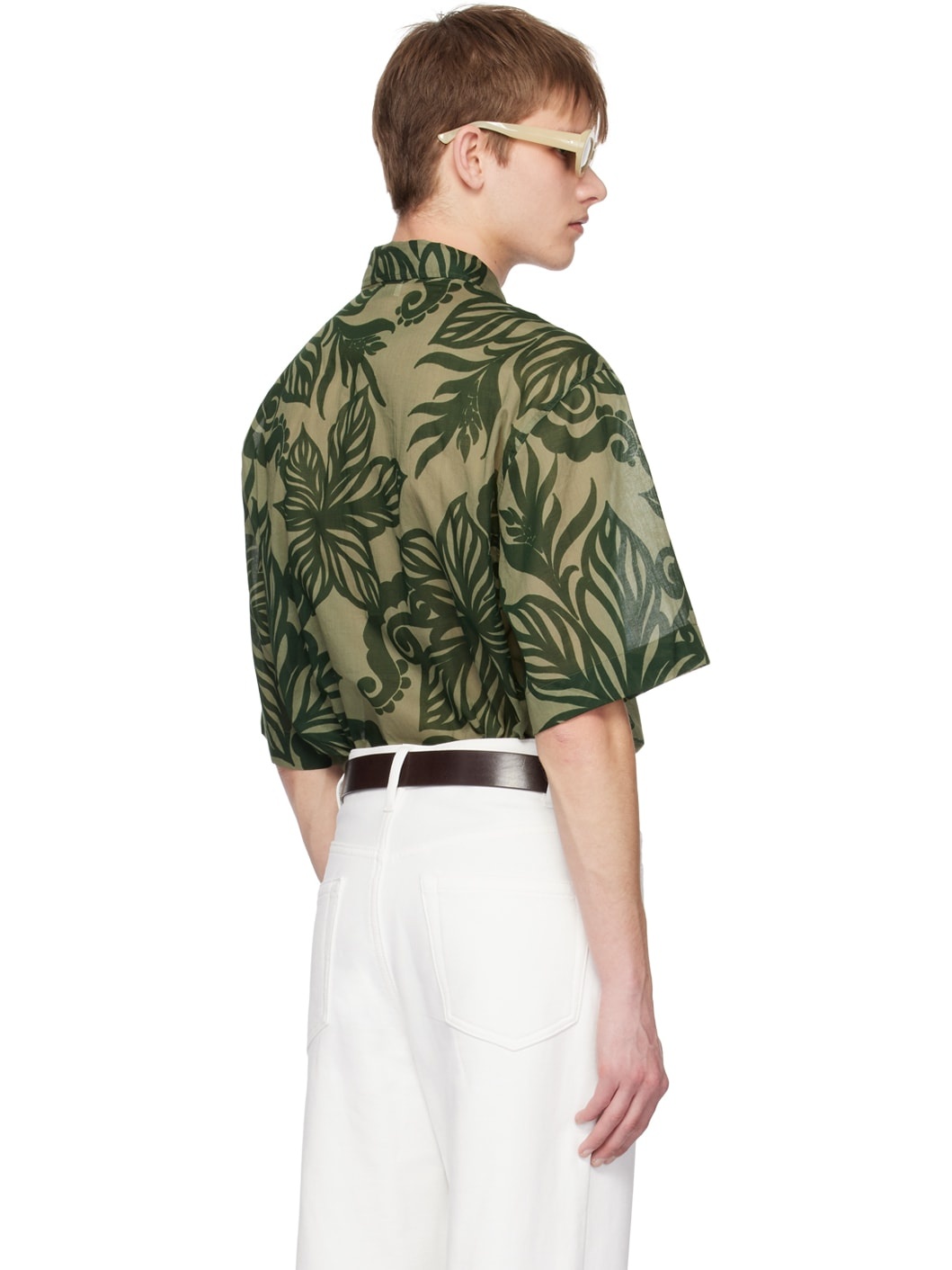 Khaki Floral Shirt - 3
