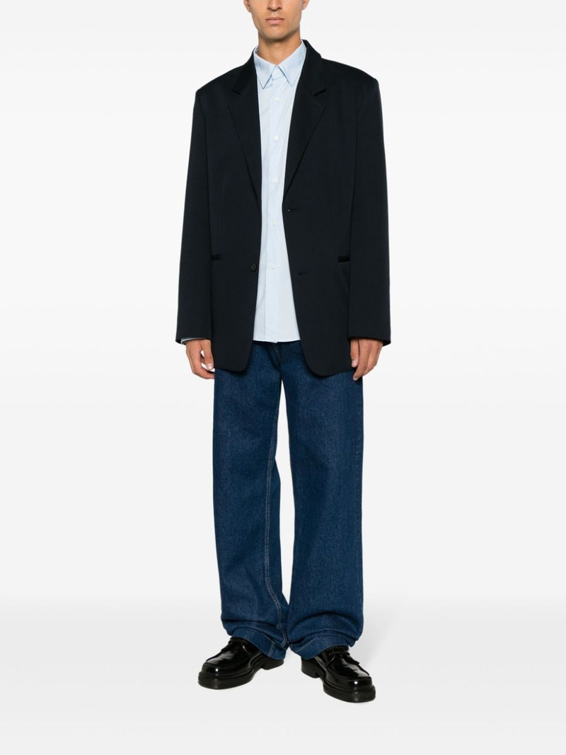 AMI Paris logo-embroidered cotton shirt outlook