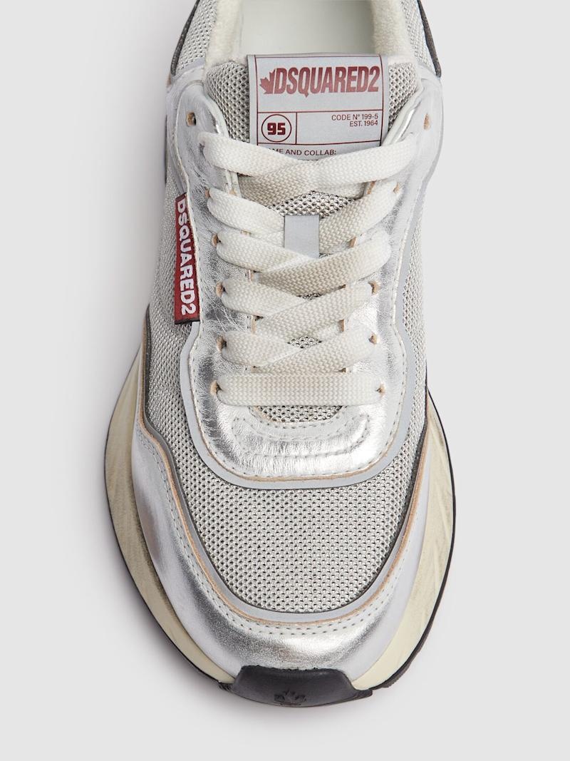 DSQUARED2 Sprinter leather sneakers | luisaviaroma | REVERSIBLE
