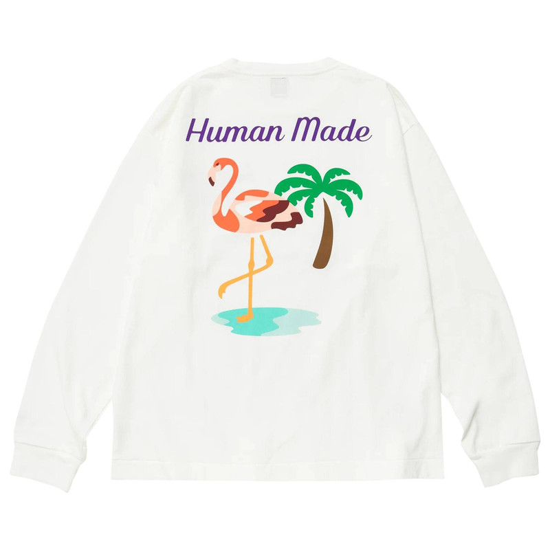 Human Made Human Made Flamingo T-Shirt 'White' outlook