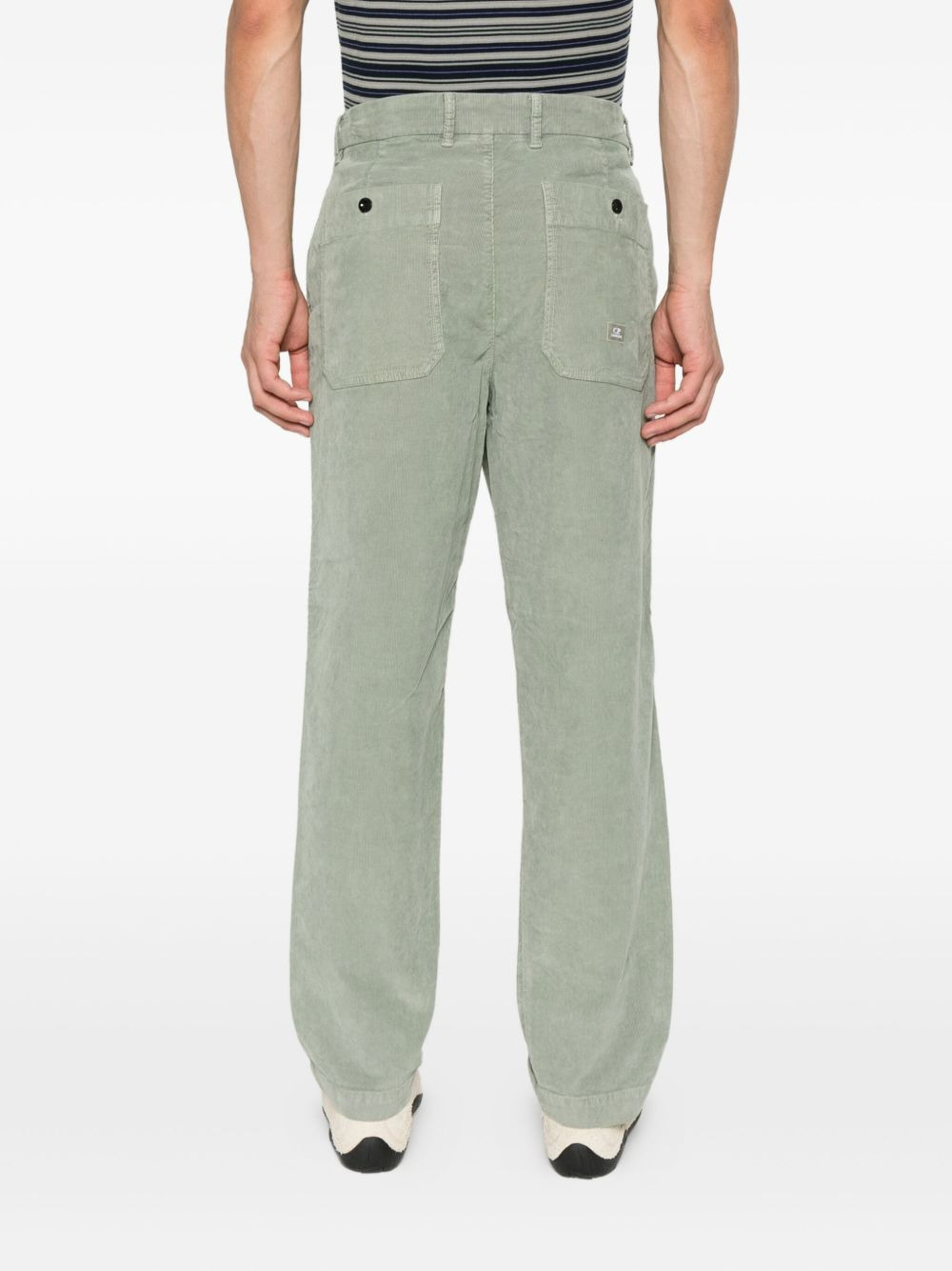 corduroy loose chino trousers - 4