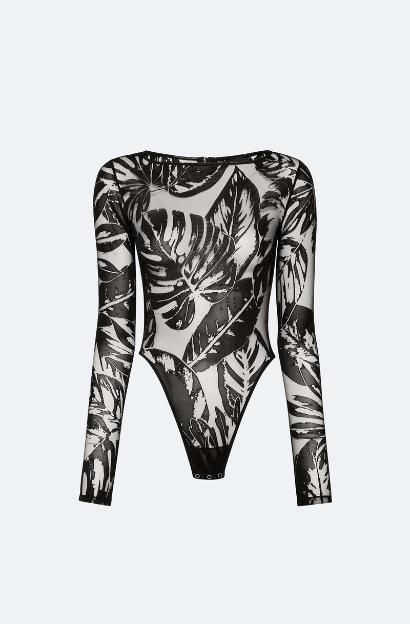 Burnout Jersey Boatneck Bodysuit 1