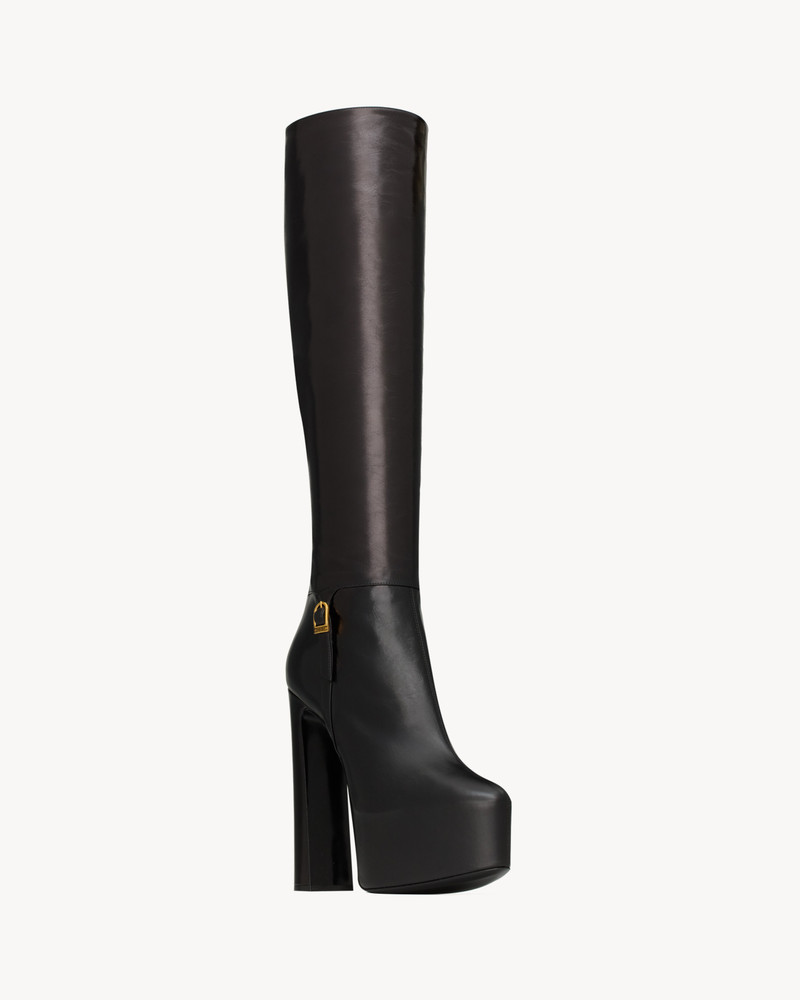 NICO PLATFORM BOOTS IN SMOOTH LEATHER 4
