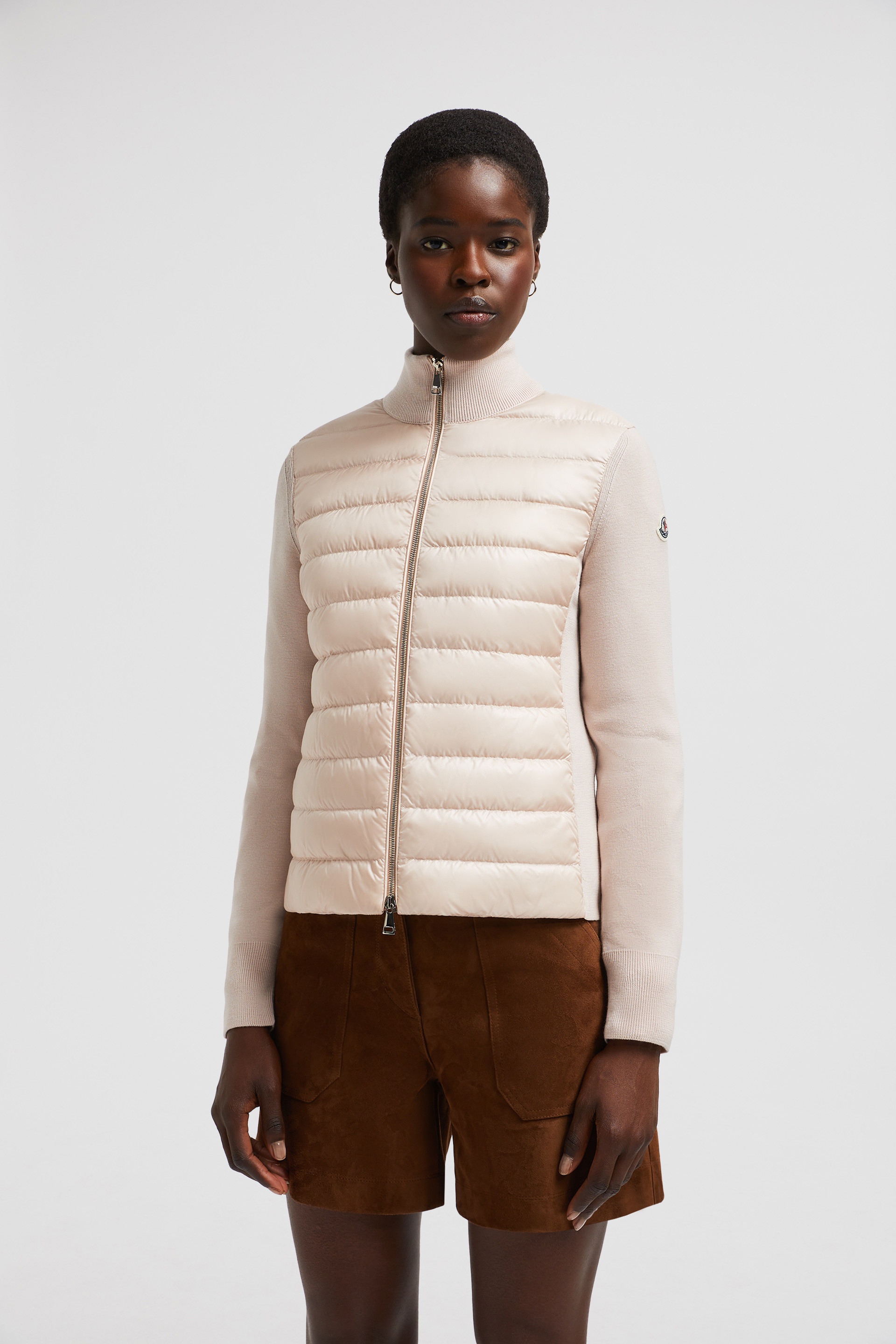 Padded Wool Zip-Up Cardigan - 3