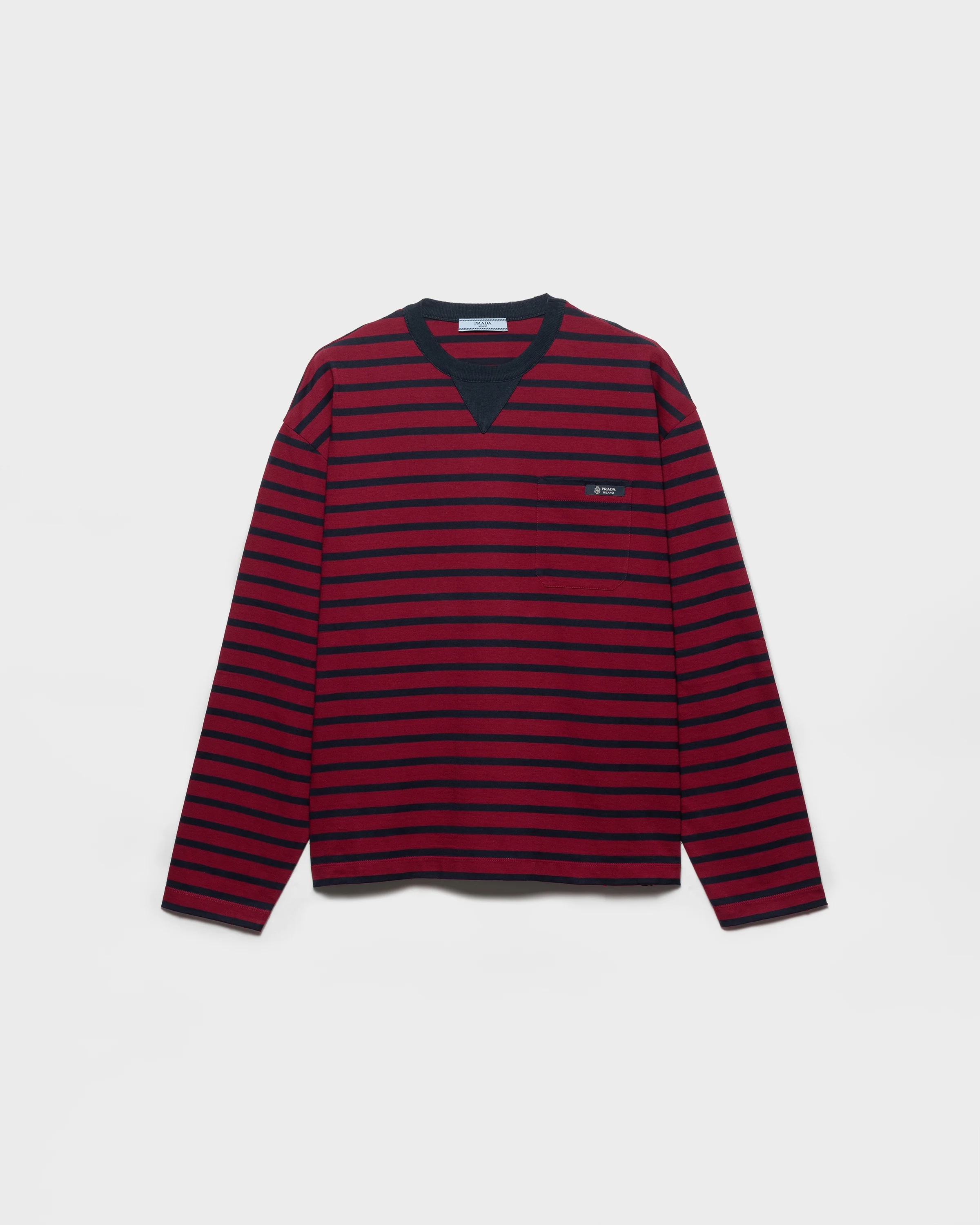 Long-sleeved striped jersey T-shirt - 1