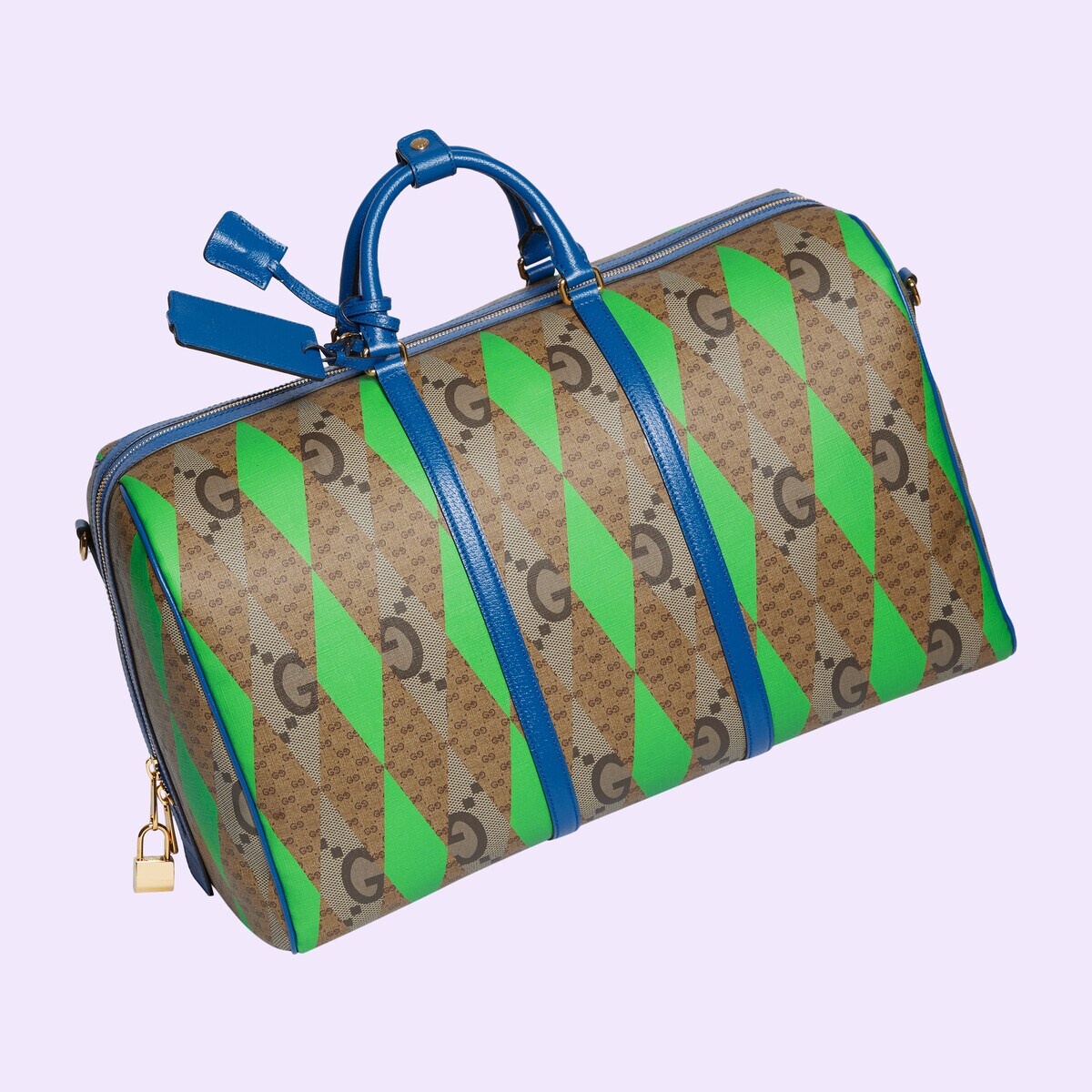 GG rhombus print large duffle bag - 4