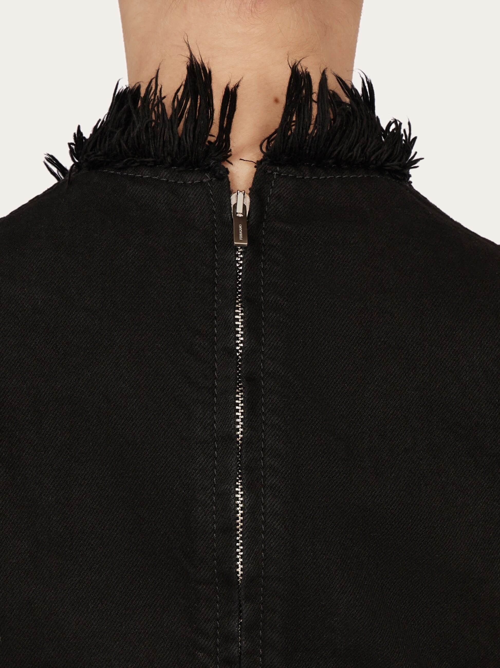 FERRAGAMO Mini dress with frayed edges | REVERSIBLE