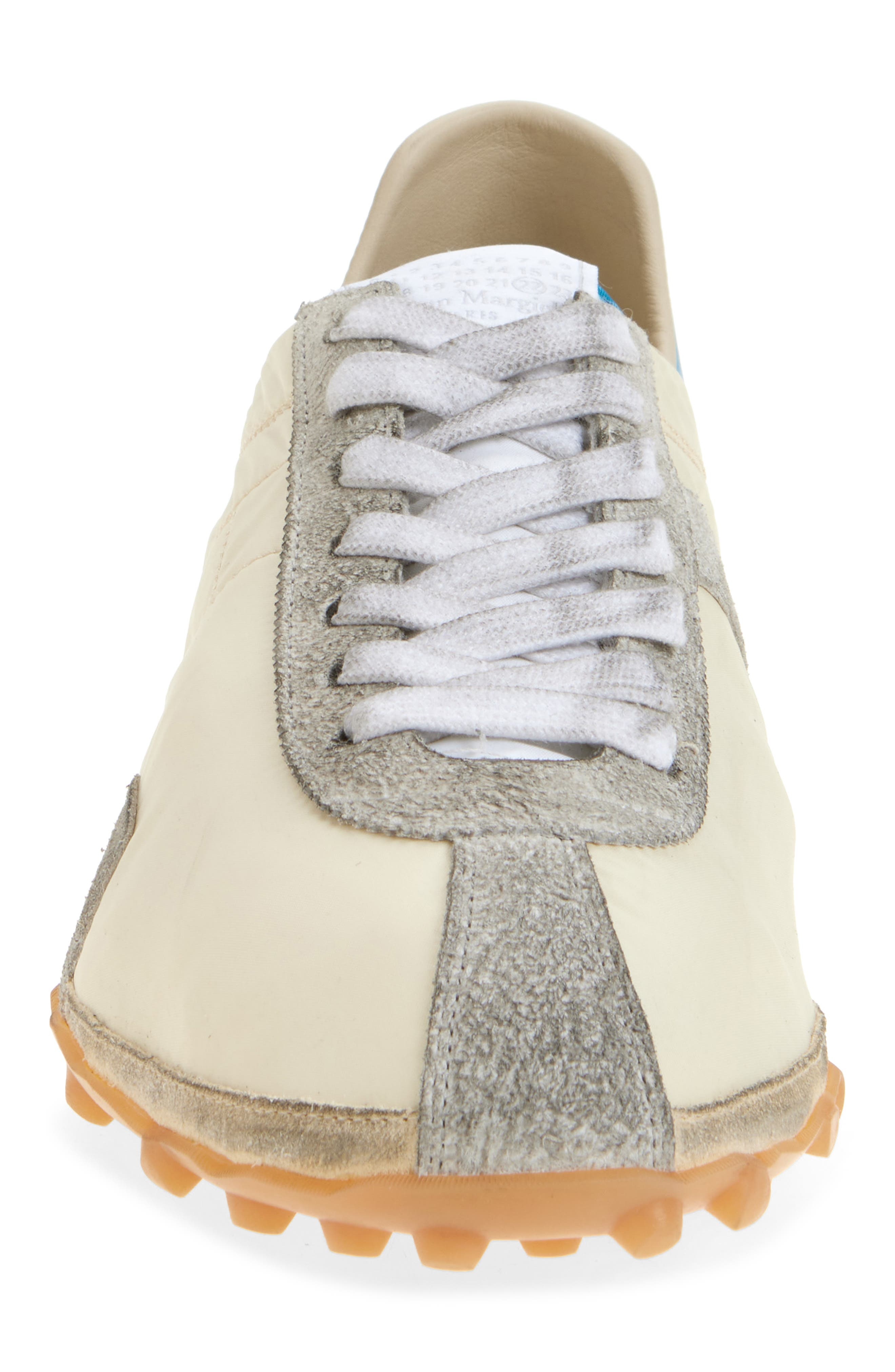 Maison Margiela Sprinters Sneaker in Lemon/White/Grey at Nordstrom - 4