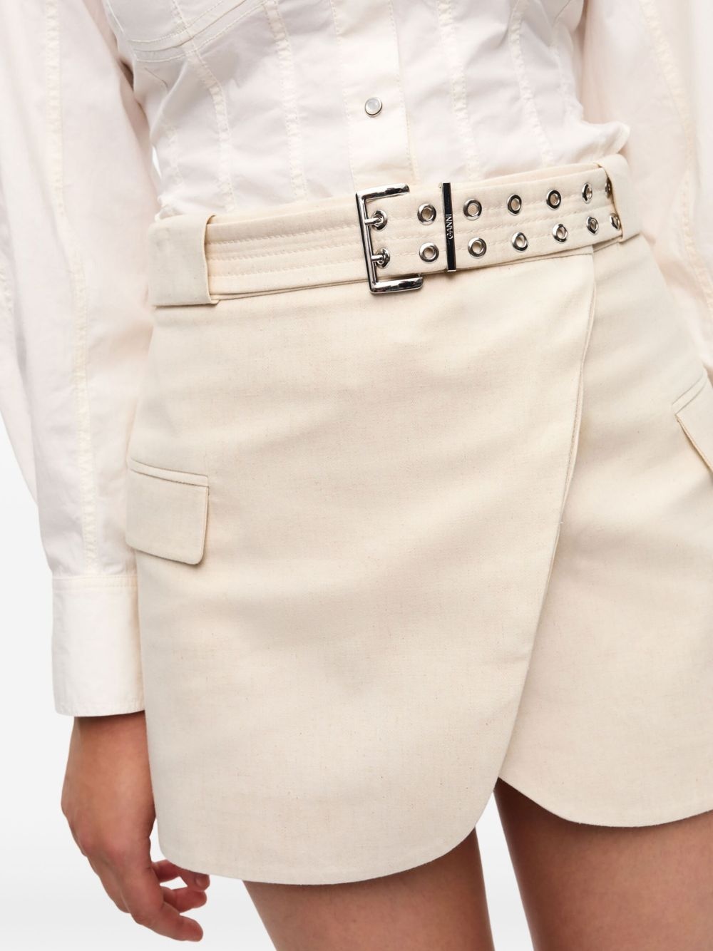 belted mini skirt - 5