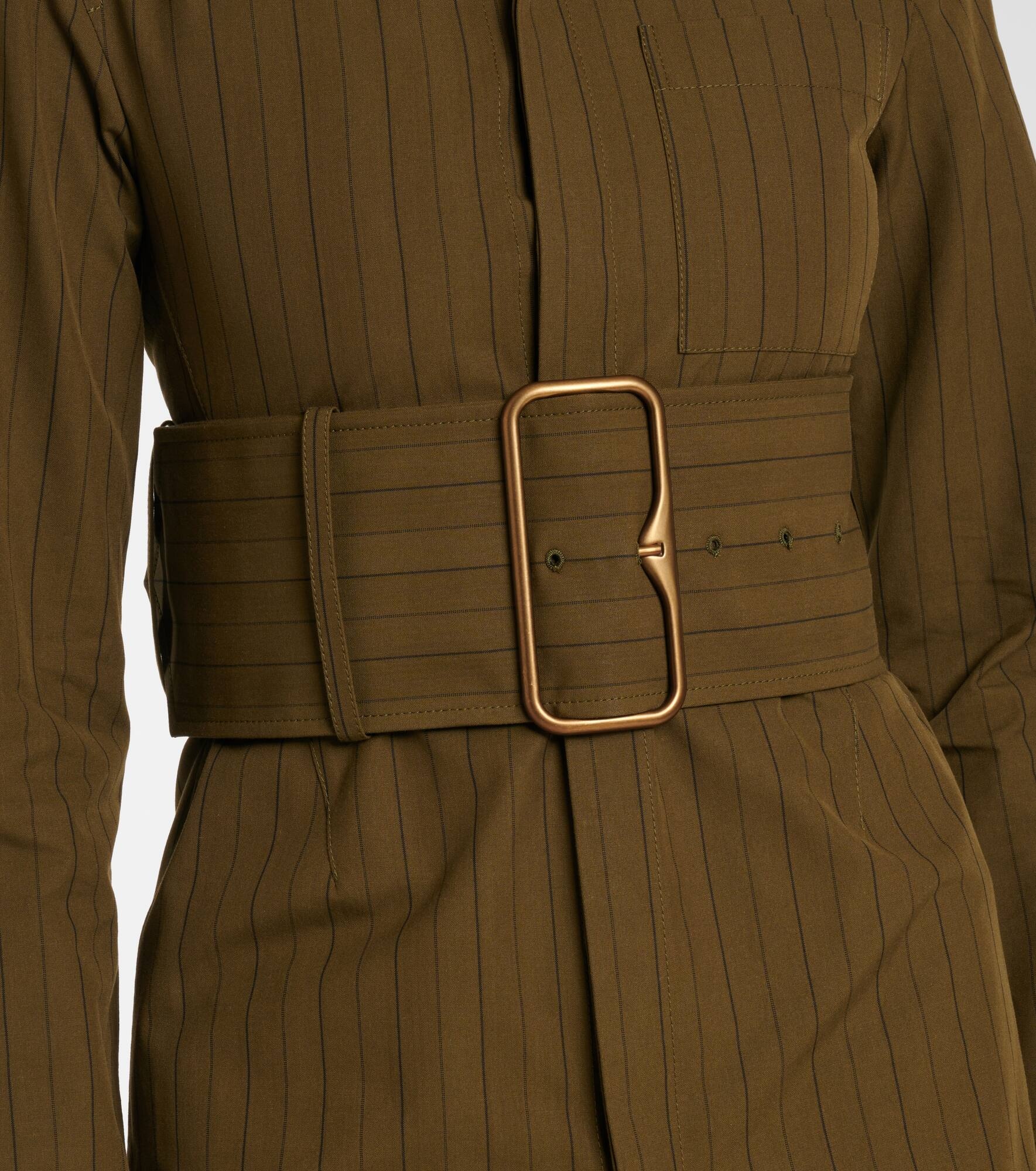 Belted cotton overshirt - 5