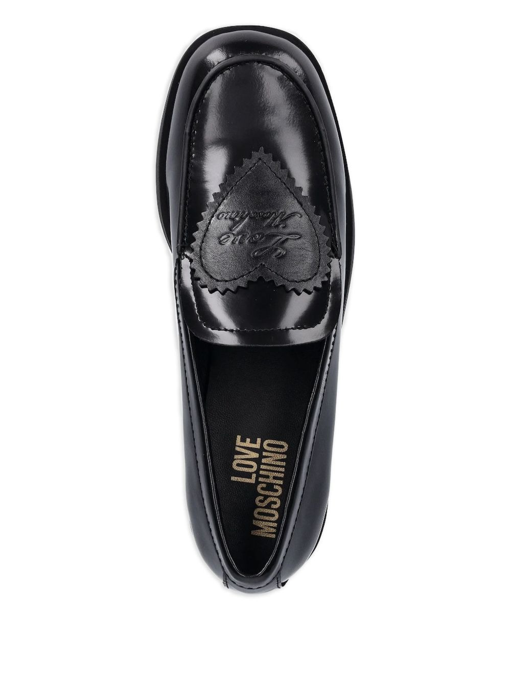 heart logo loafers - 2