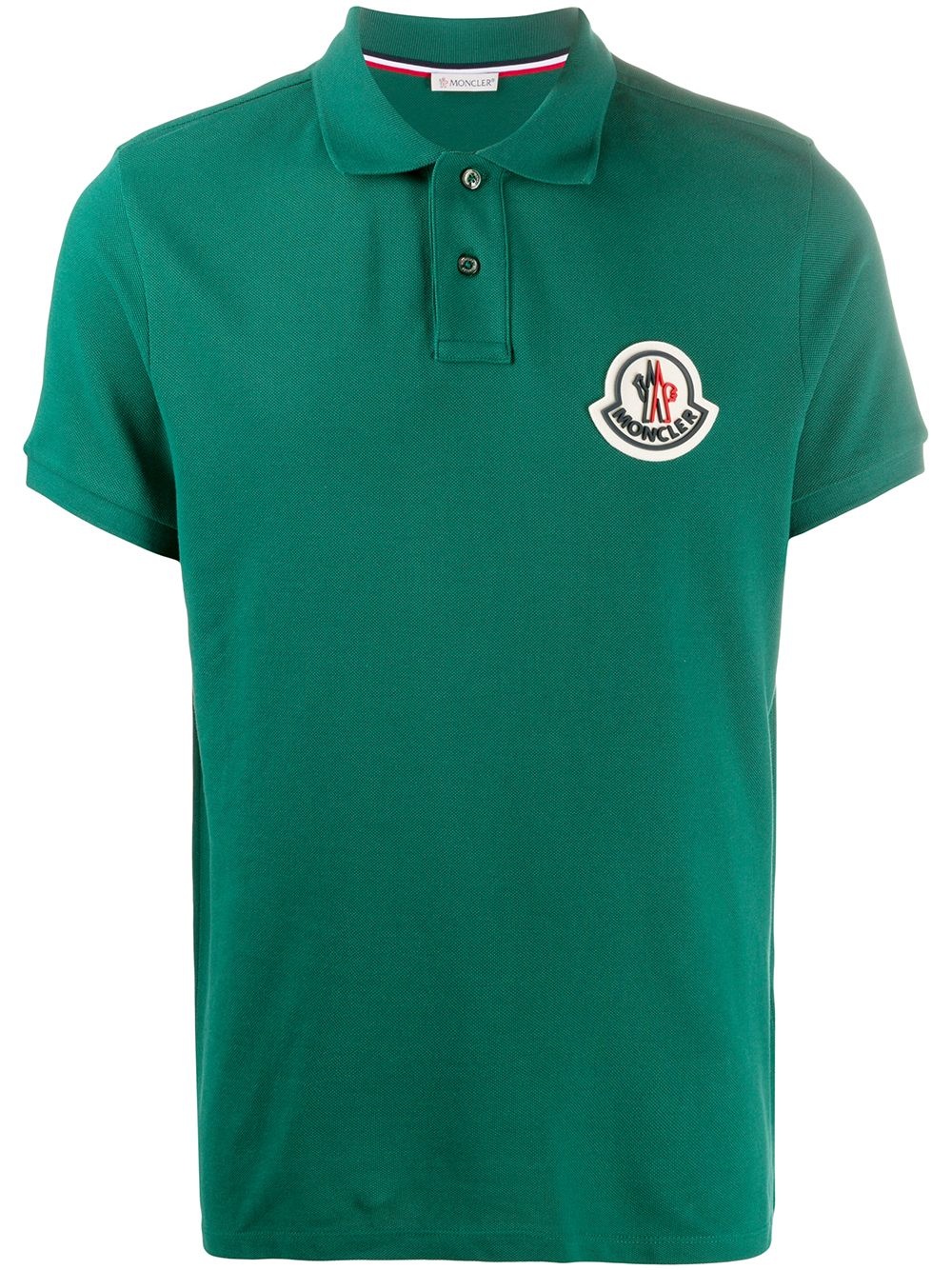 logo patch polo shirt - 1