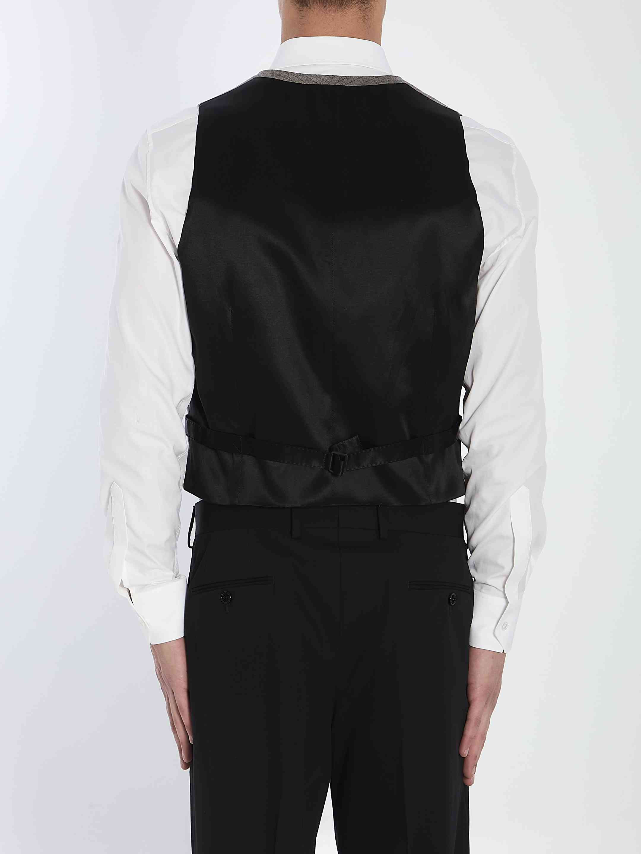 Celine Men Striped Flannel Vest - 4