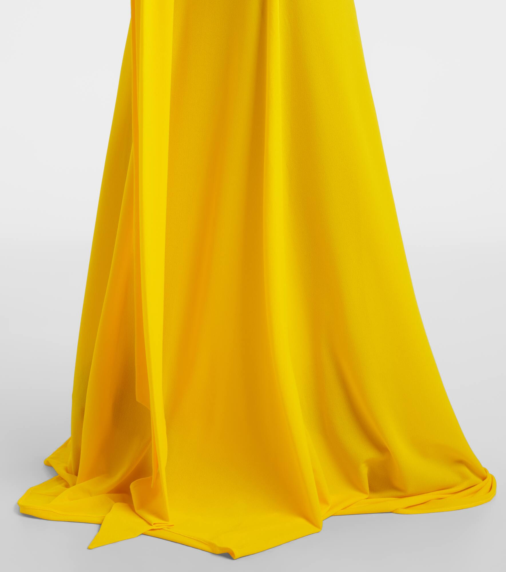 Draped one-shoulder crêpe jersey gown - 6