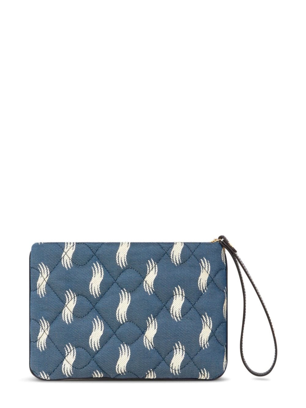 jacquard quilted pouch - 2