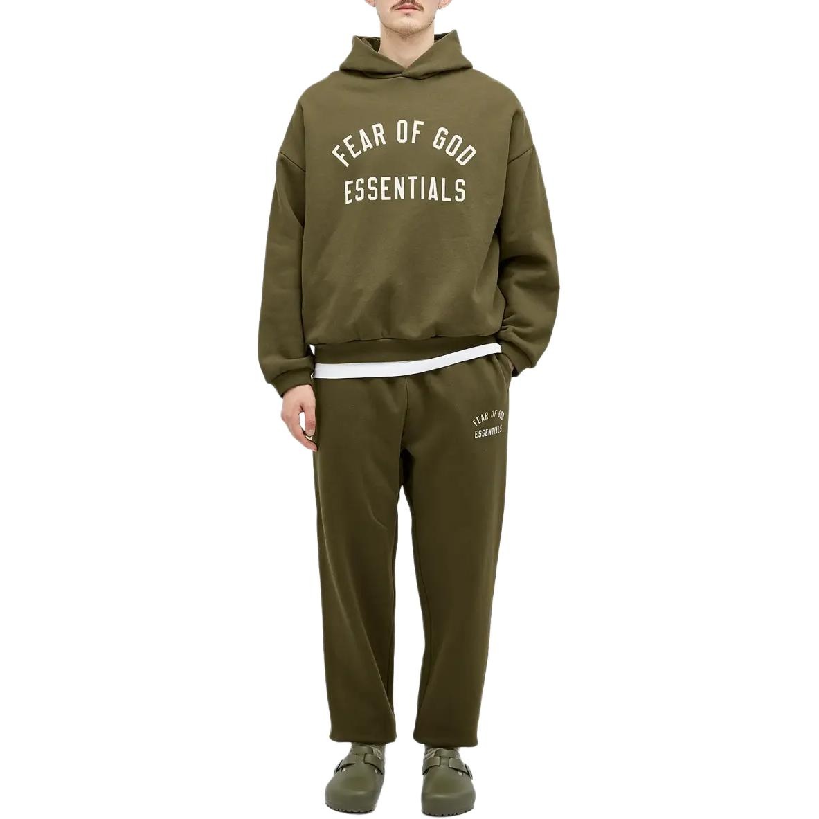 Fear of God Essentials Fleece Sweatpant 'Military' 130BT242025F - 3