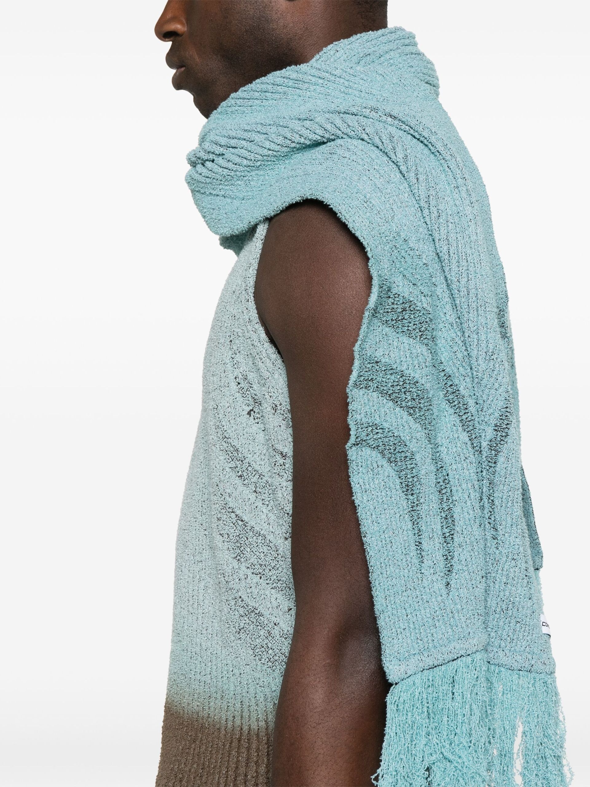 knitted top and scarf set - 5