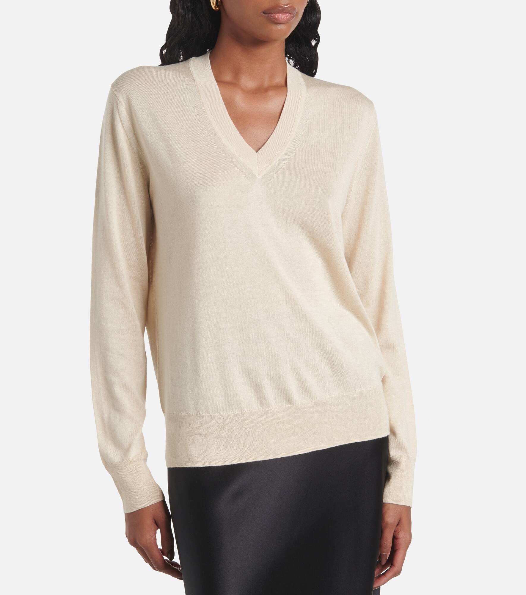Superfine silk and cotton sweater - 4