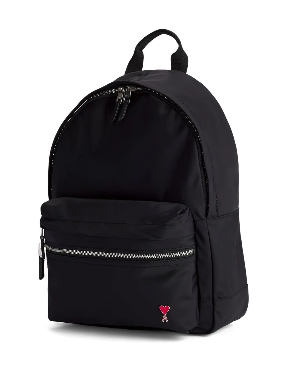 logo-plaque zip-fastening backpack - 3