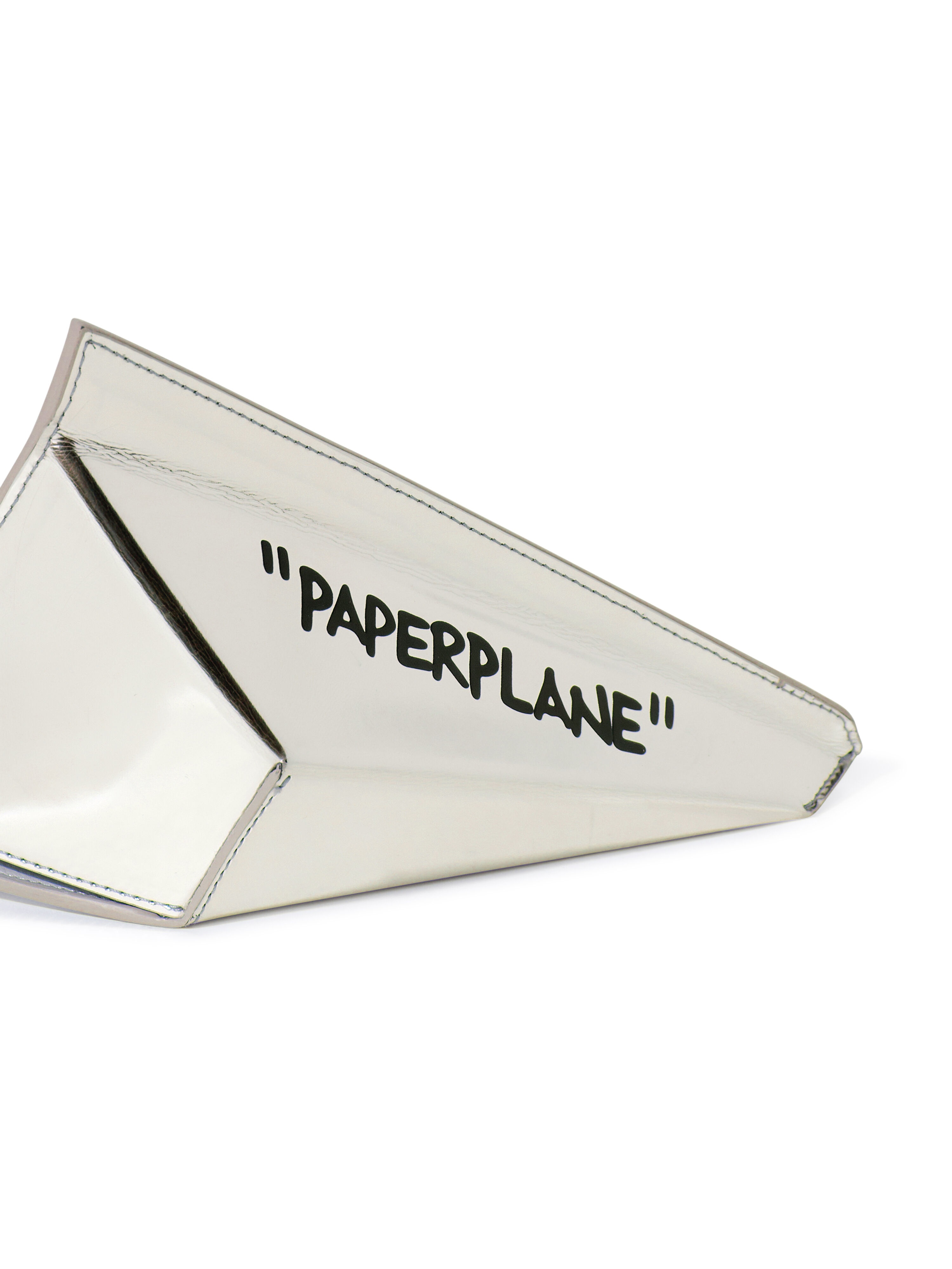 Silver Paper Plane Clutch - 5