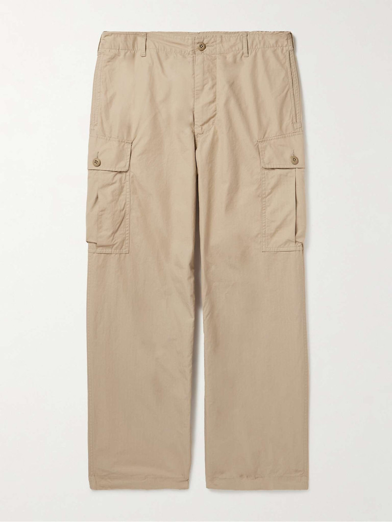 Straight-Leg Cotton-Ripstop Cargo Trousers 1