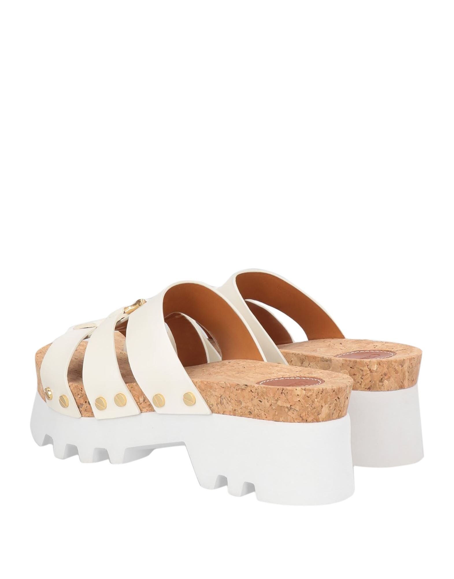 White Women's Mules And Clogs - 3