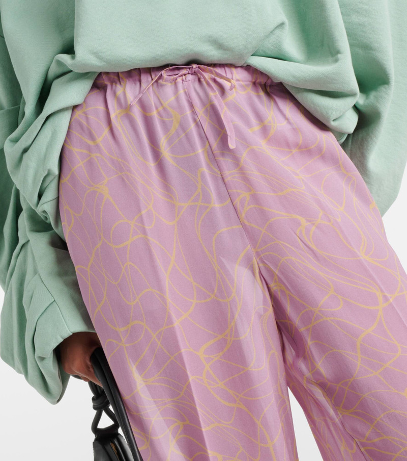 Printed wide-leg pants 4