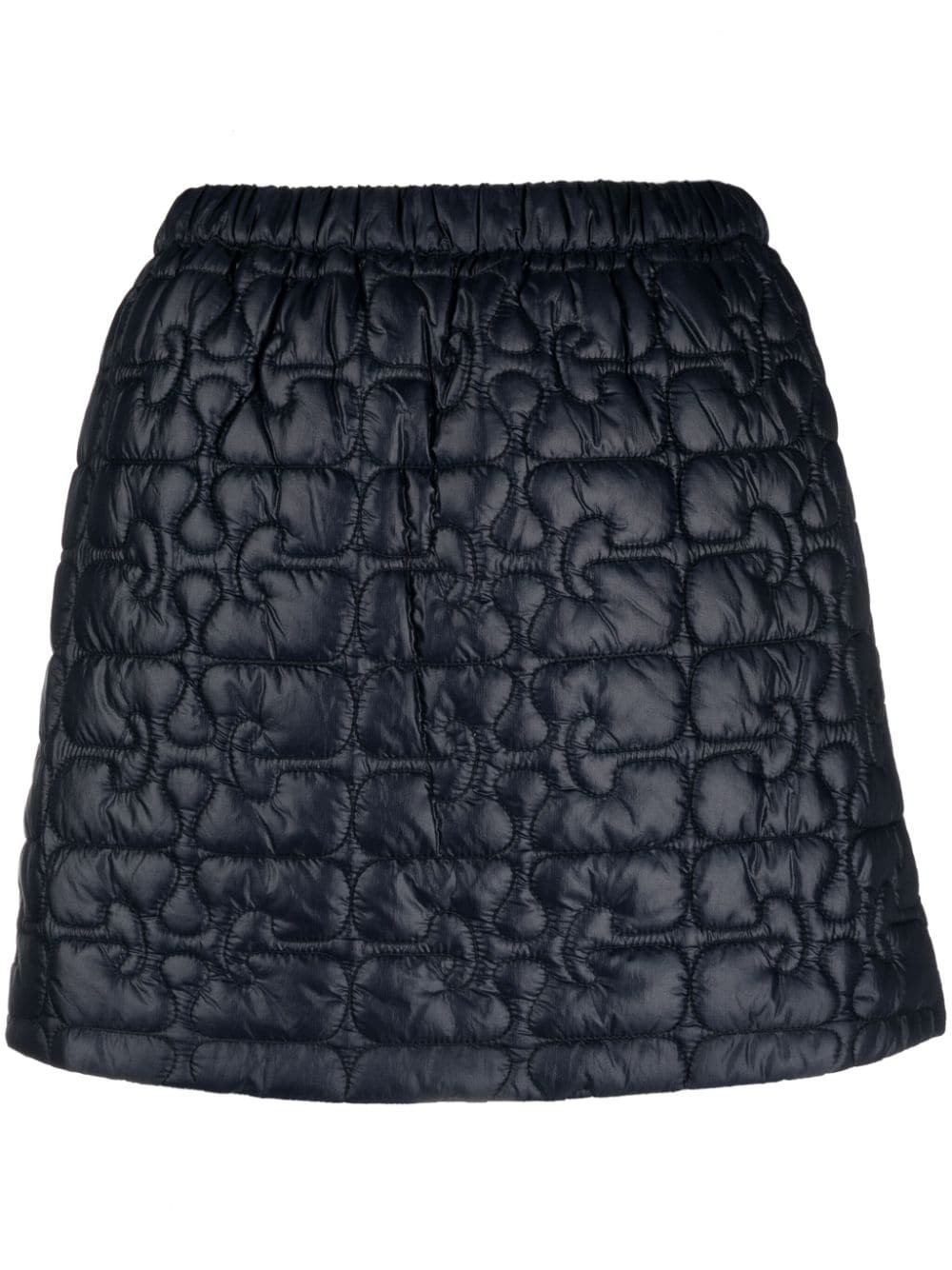 quilted recycled-nylon miniskirt - 1