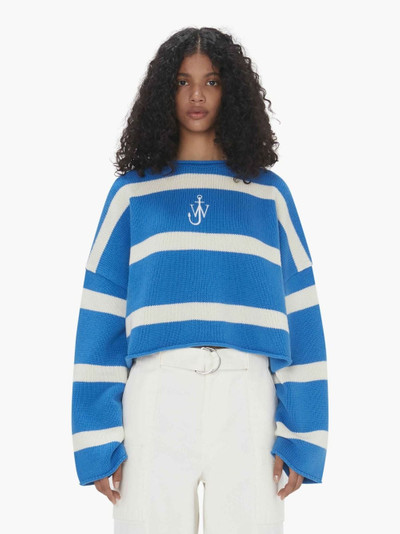 JW Anderson CROPPED JUMPER WITH ANCHOR LOGO EMBROIDERY outlook