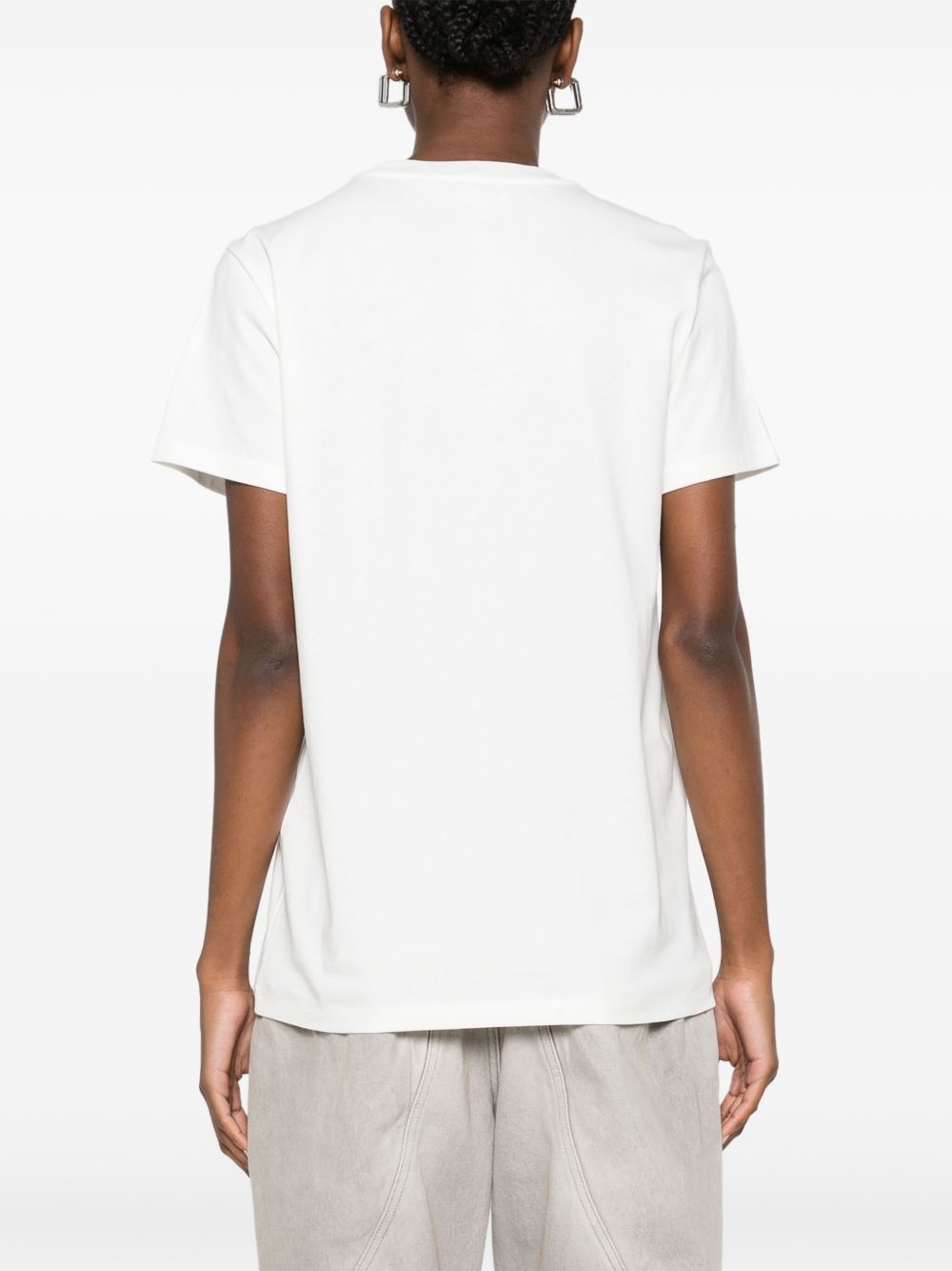 rhinestone-logo T-shirt - 4