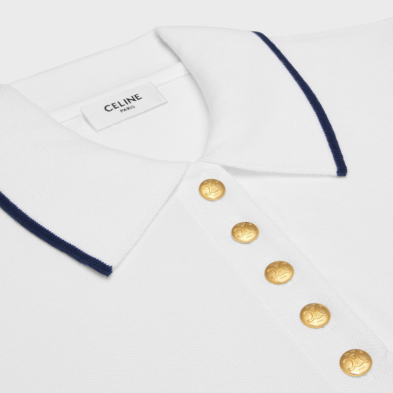 triomphe polo shirt in cotton piqué 3
