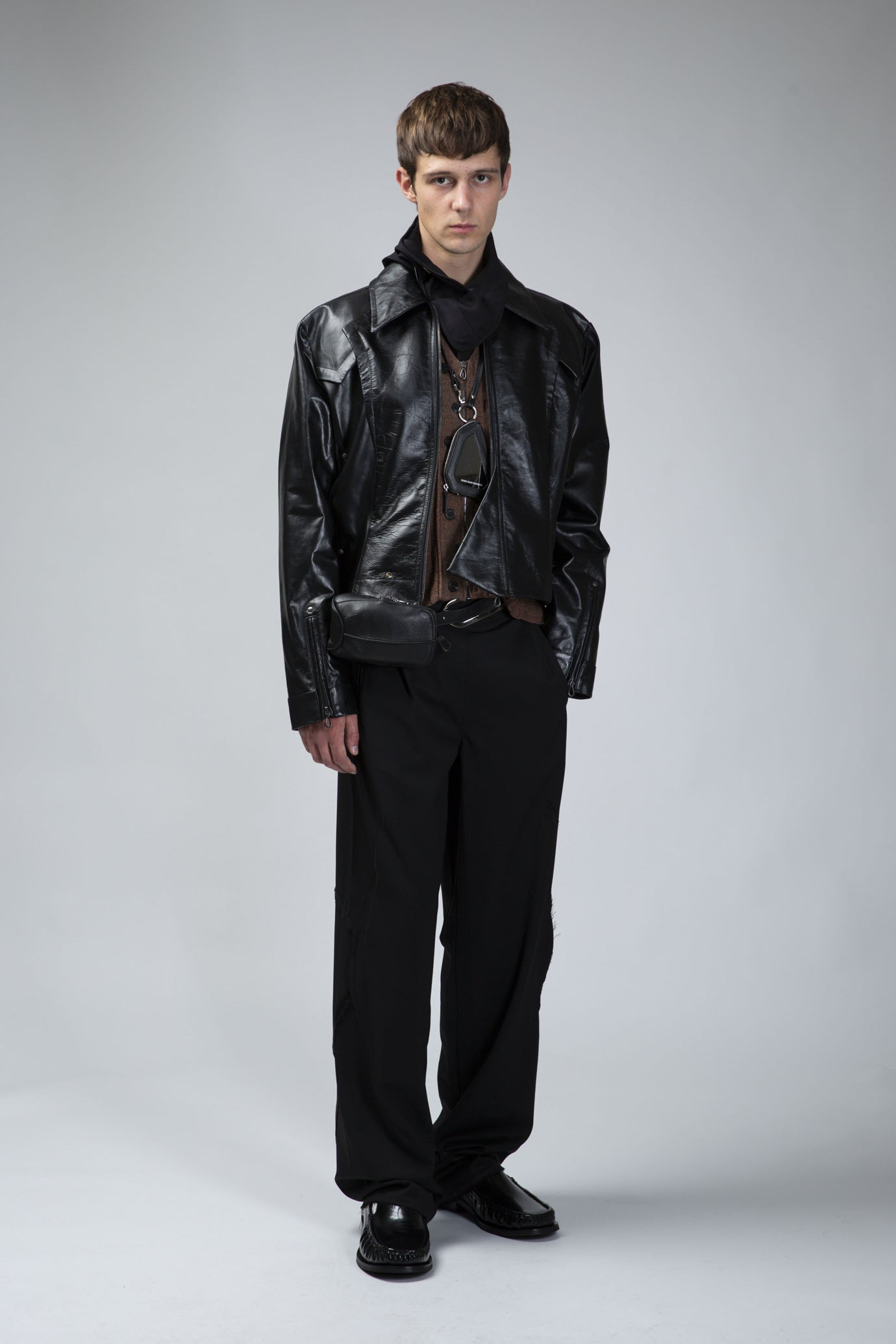Kraner Cropped Leather Blouson - 2